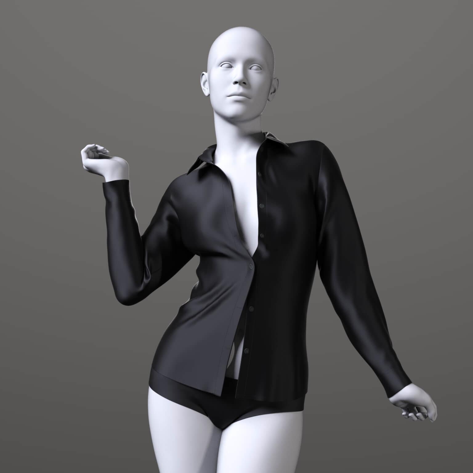 Unbuttoned Blouse G9 G8F Daz Content