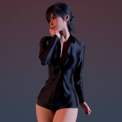 Unbuttoned Blouse G9