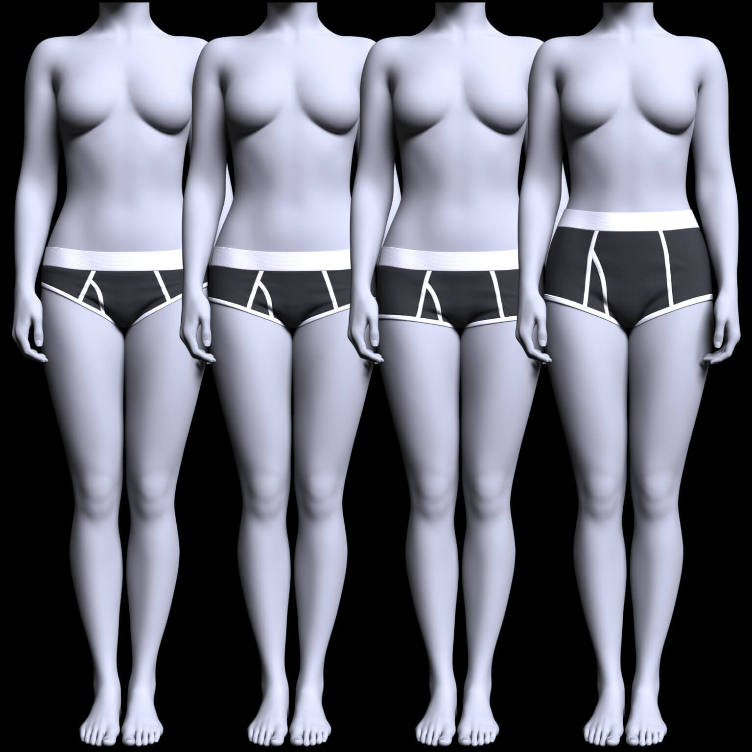 Underpants 04v 4 in 1 G9 Daz Content