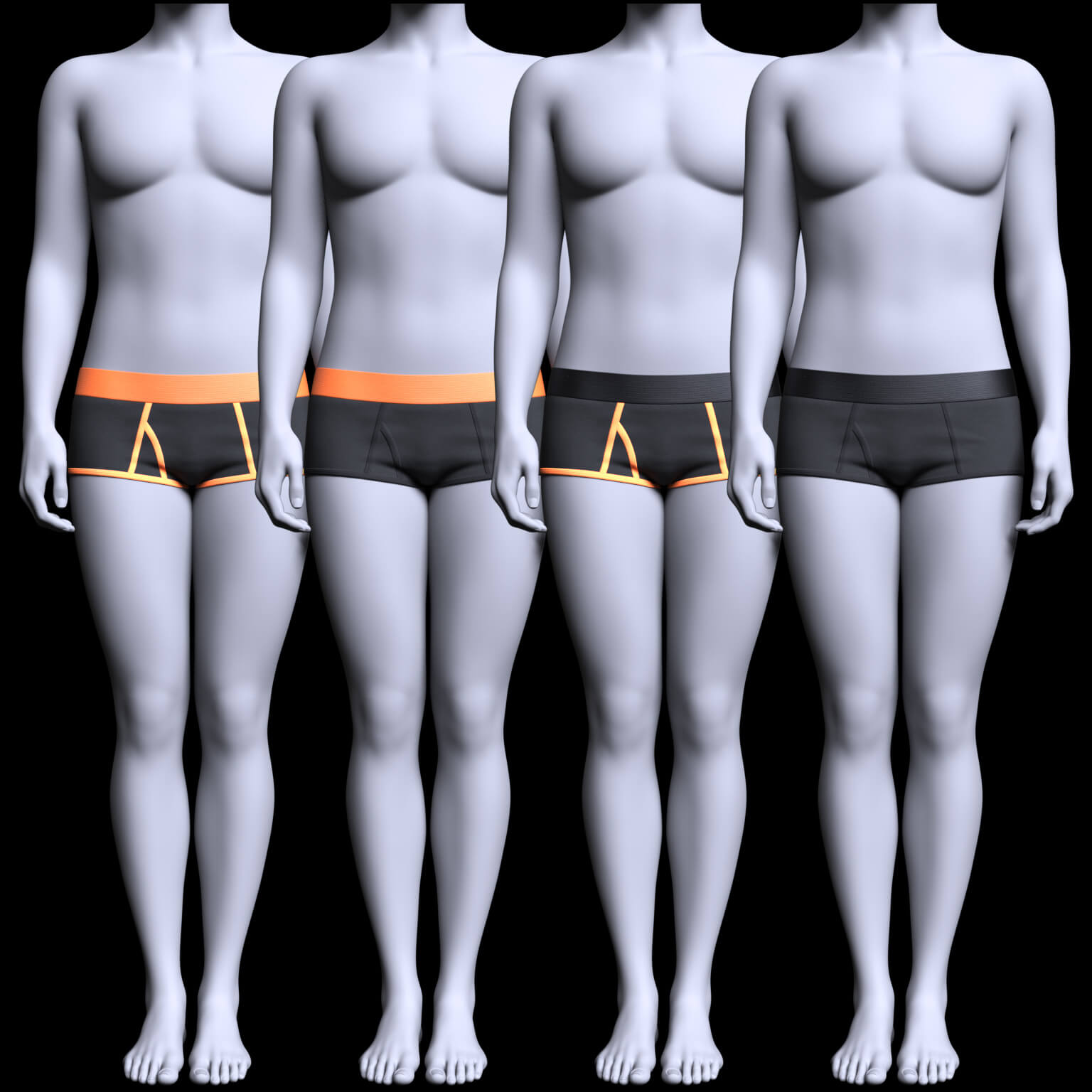 Underpants 04v 4 in 1 G9 Daz Content