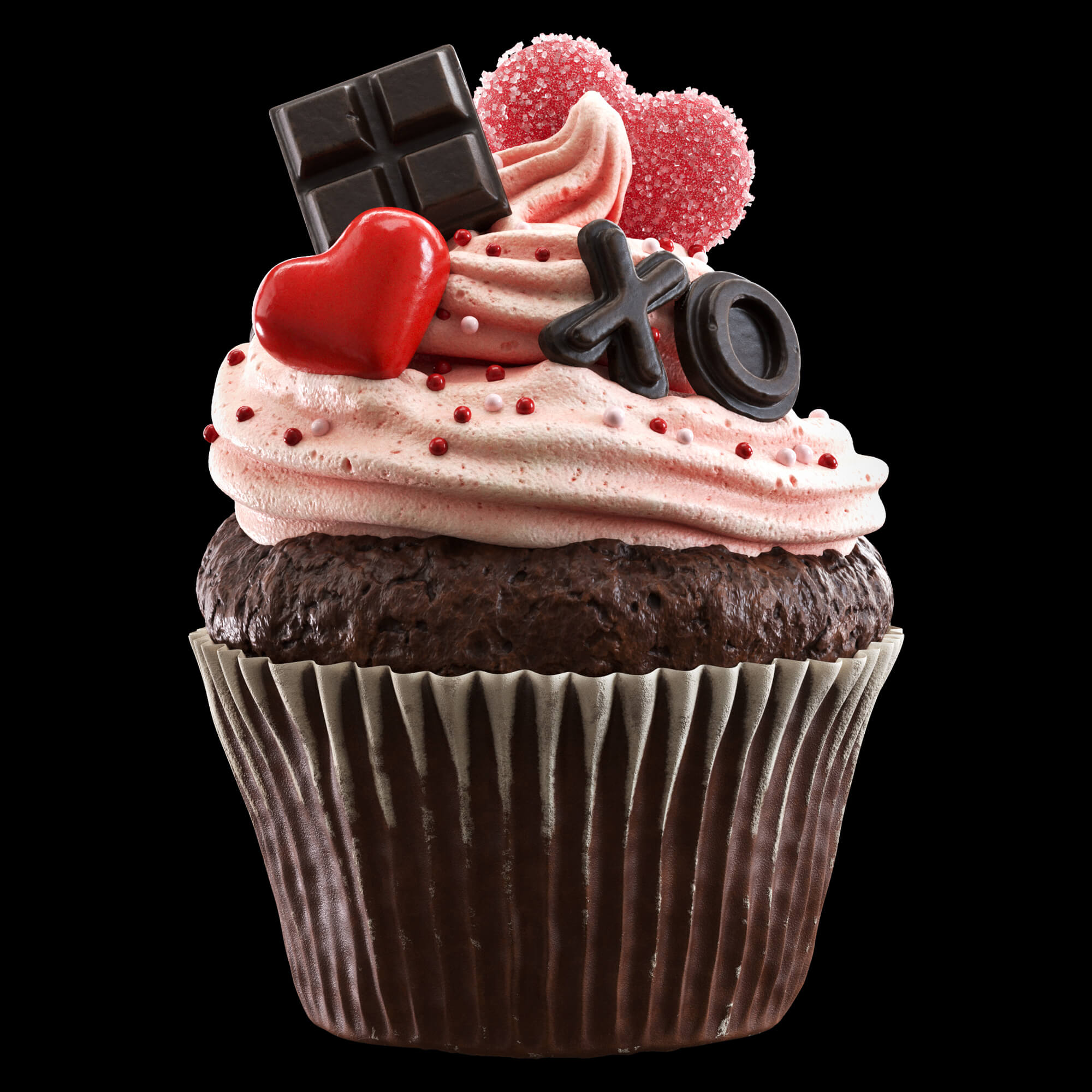 Valentines Cupcake Props DAZ Daz Content