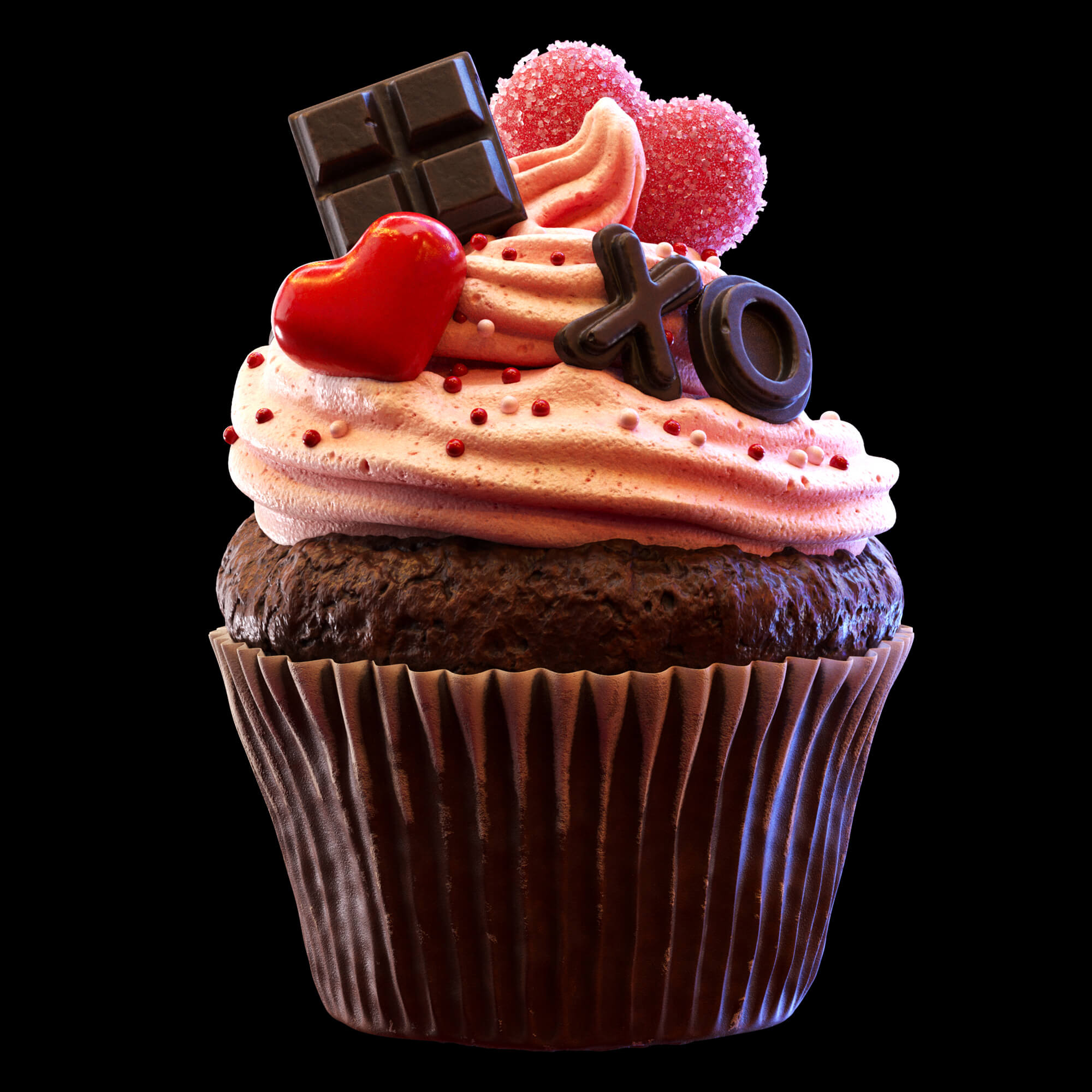 Valentines Cupcake Props DAZ Daz Content