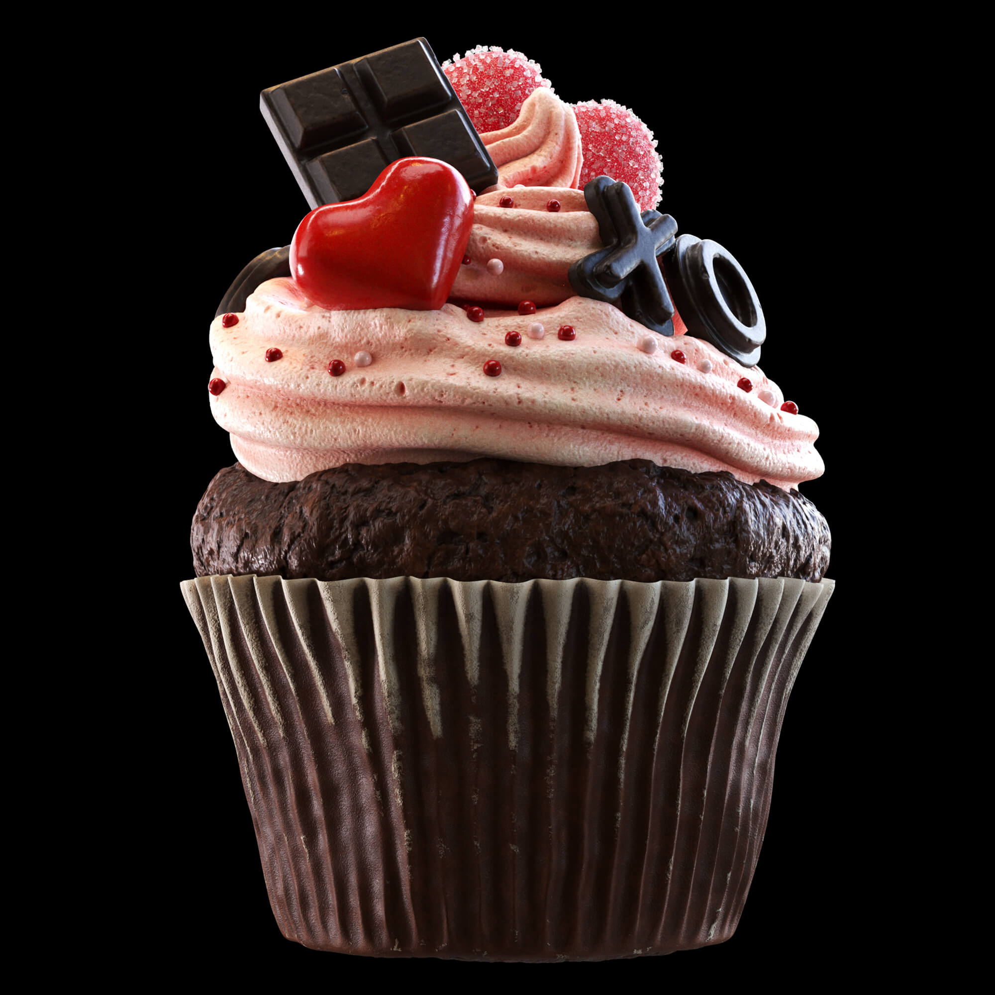 Valentines Cupcake Props DAZ Daz Content
