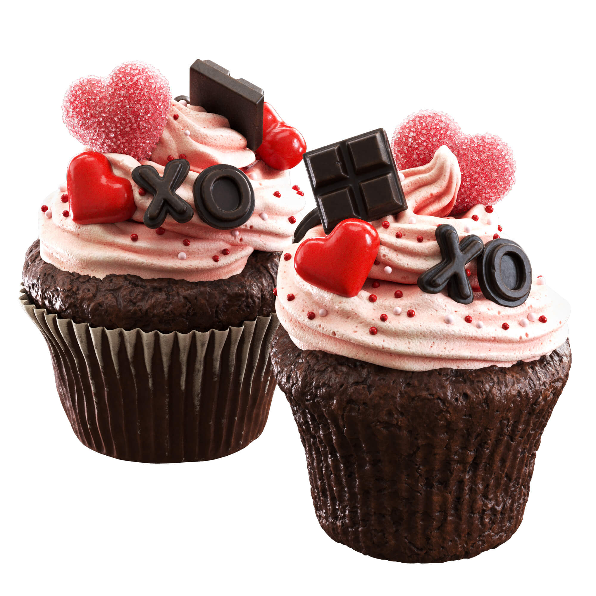 Valentines Cupcake Props DAZ Daz Content