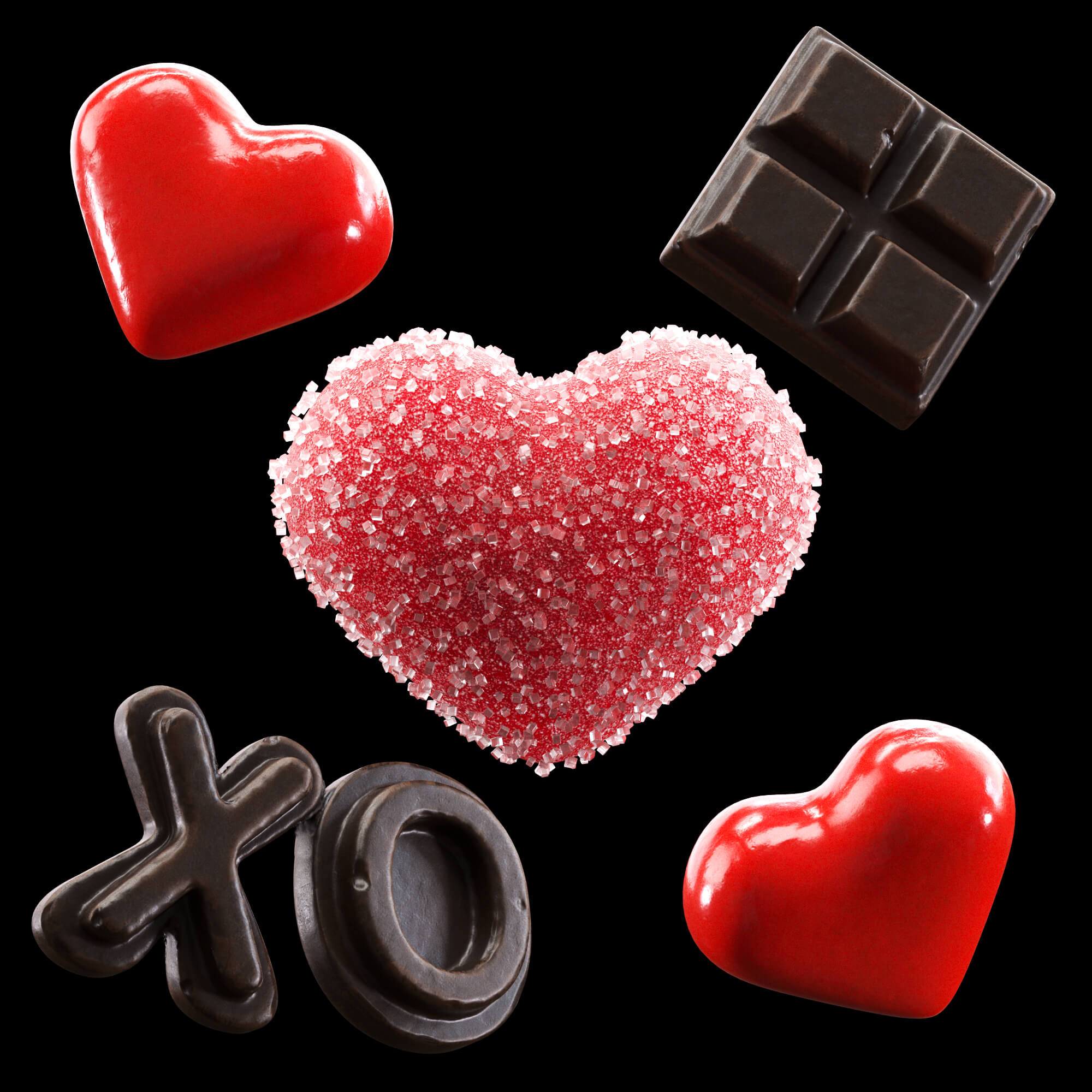 Valentines Cupcake Props DAZ Daz Content