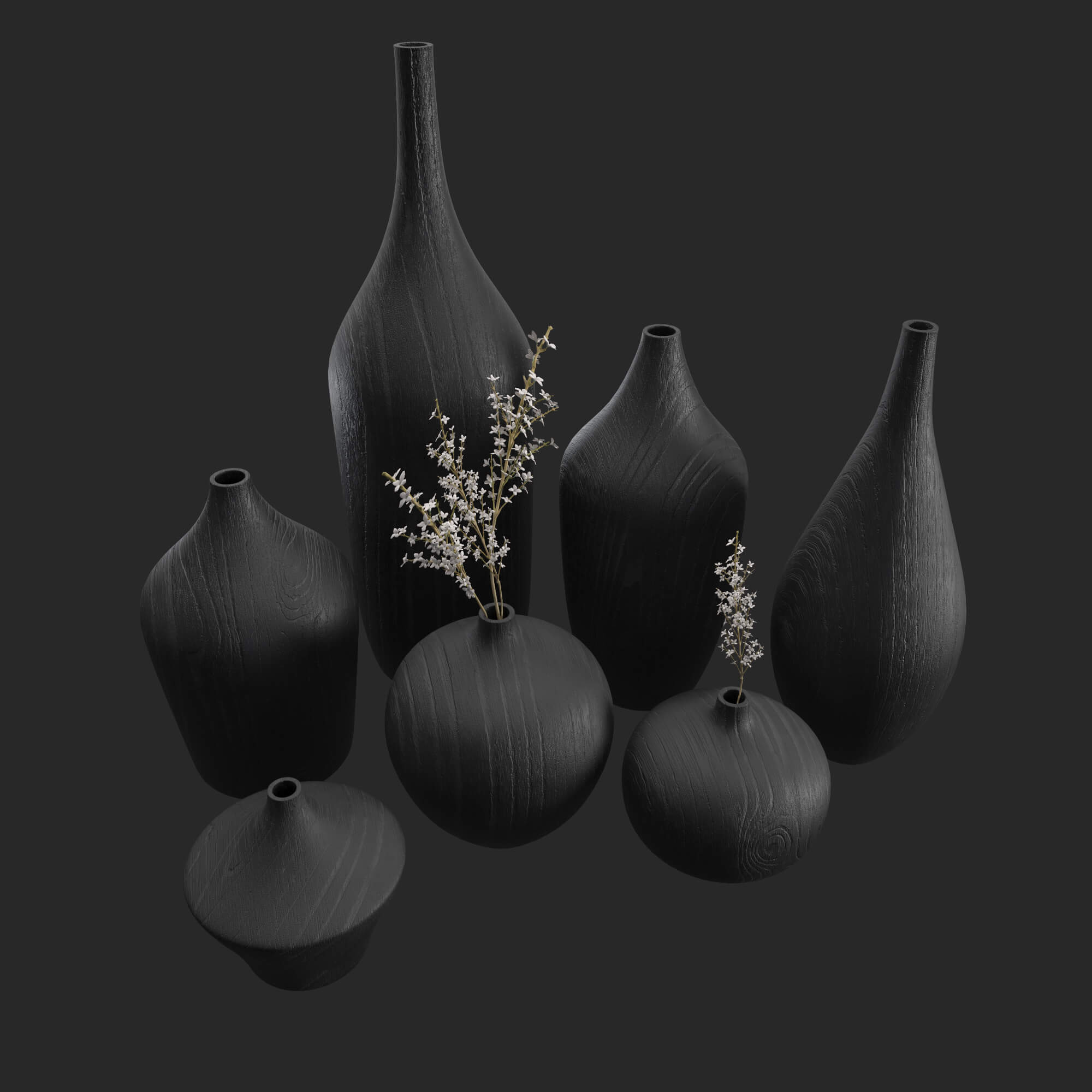 Vase Set Props 7 in 1 DAZ Daz Content