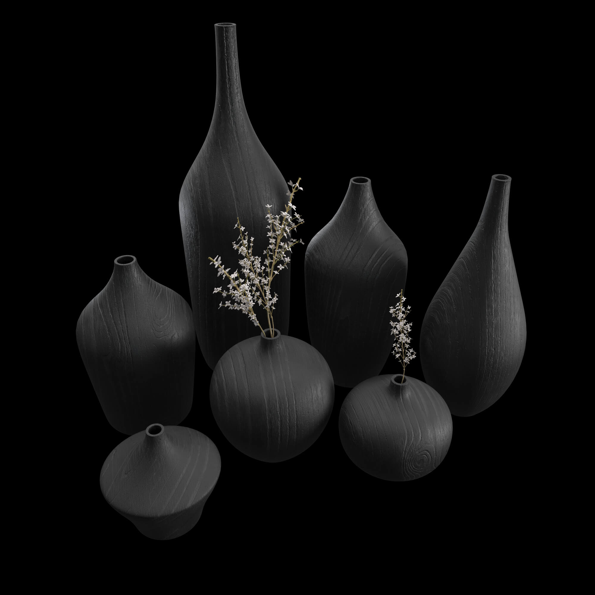 Vase Set Props 7 in 1 DAZ Daz Content