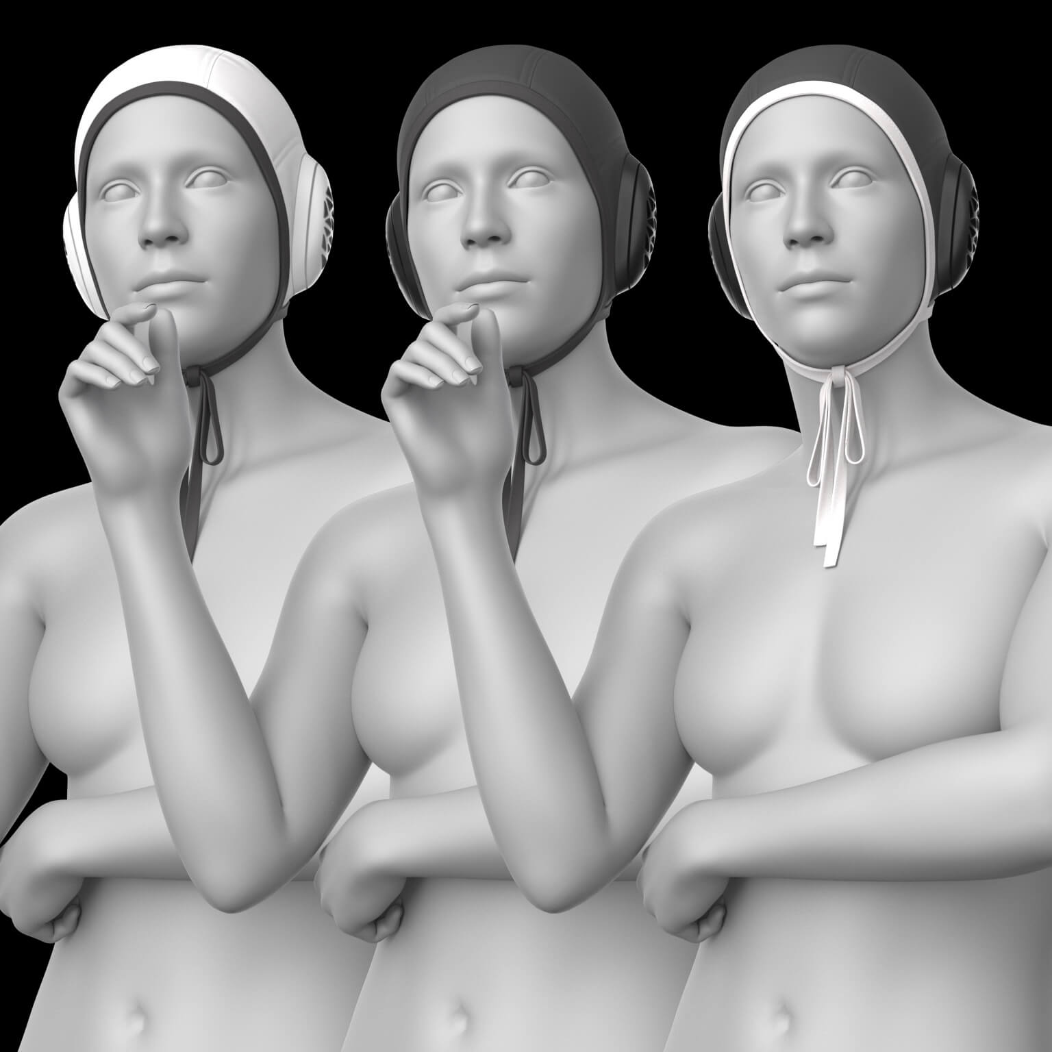 Water Polo Cap G8 Male Daz Content