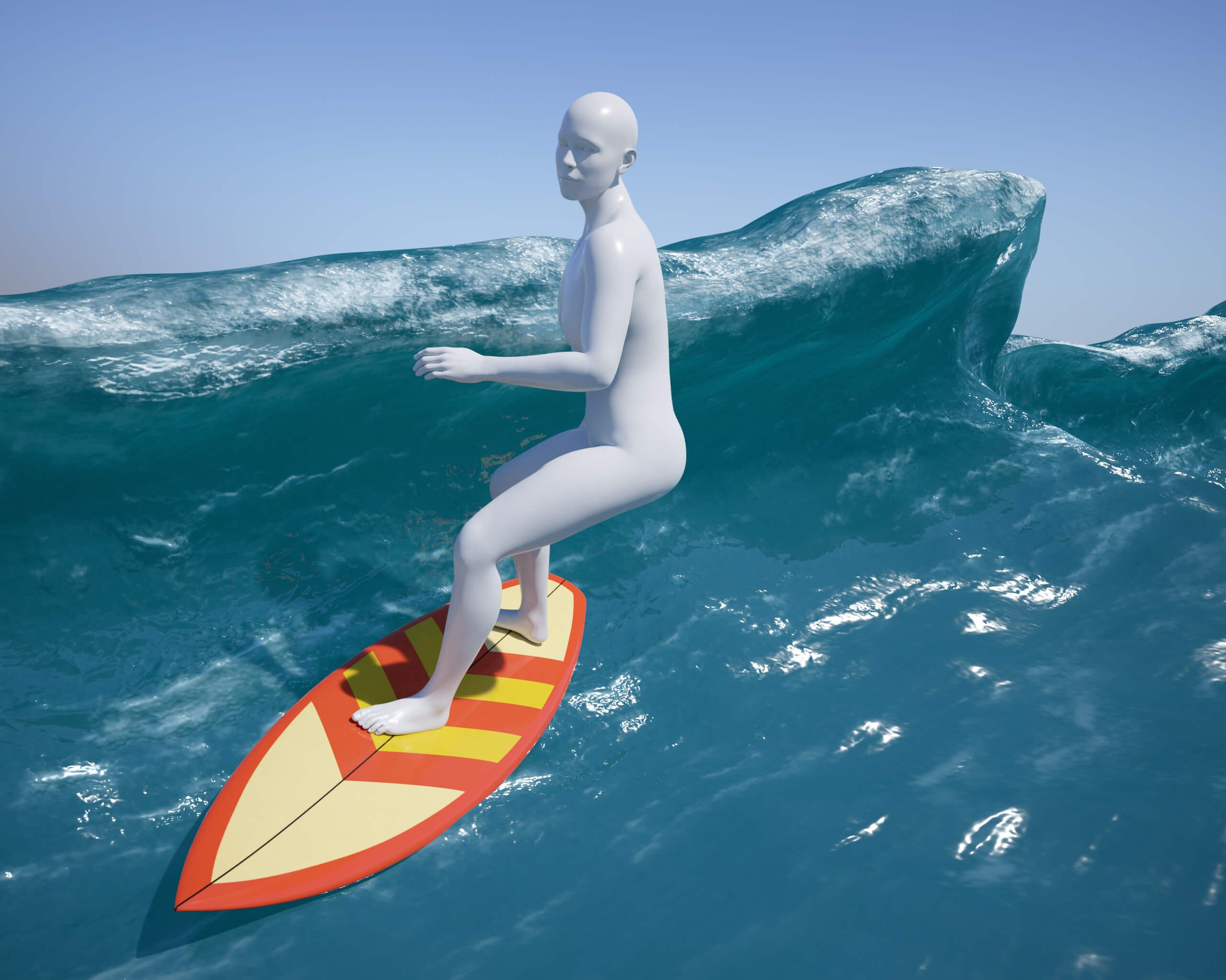 Wetsuit and Surfboard G9 Daz Content