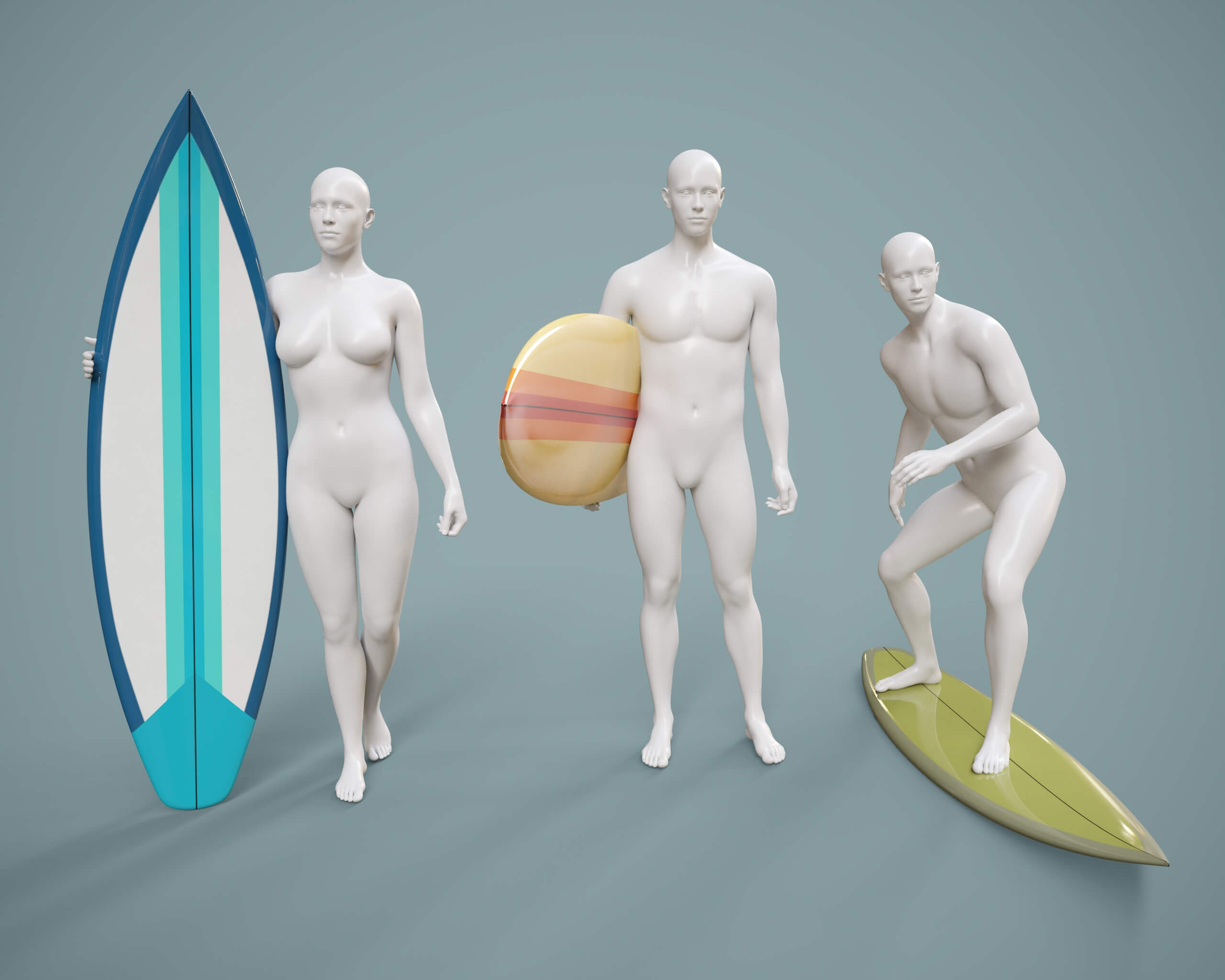 Wetsuit and Surfboard G9 Daz Content