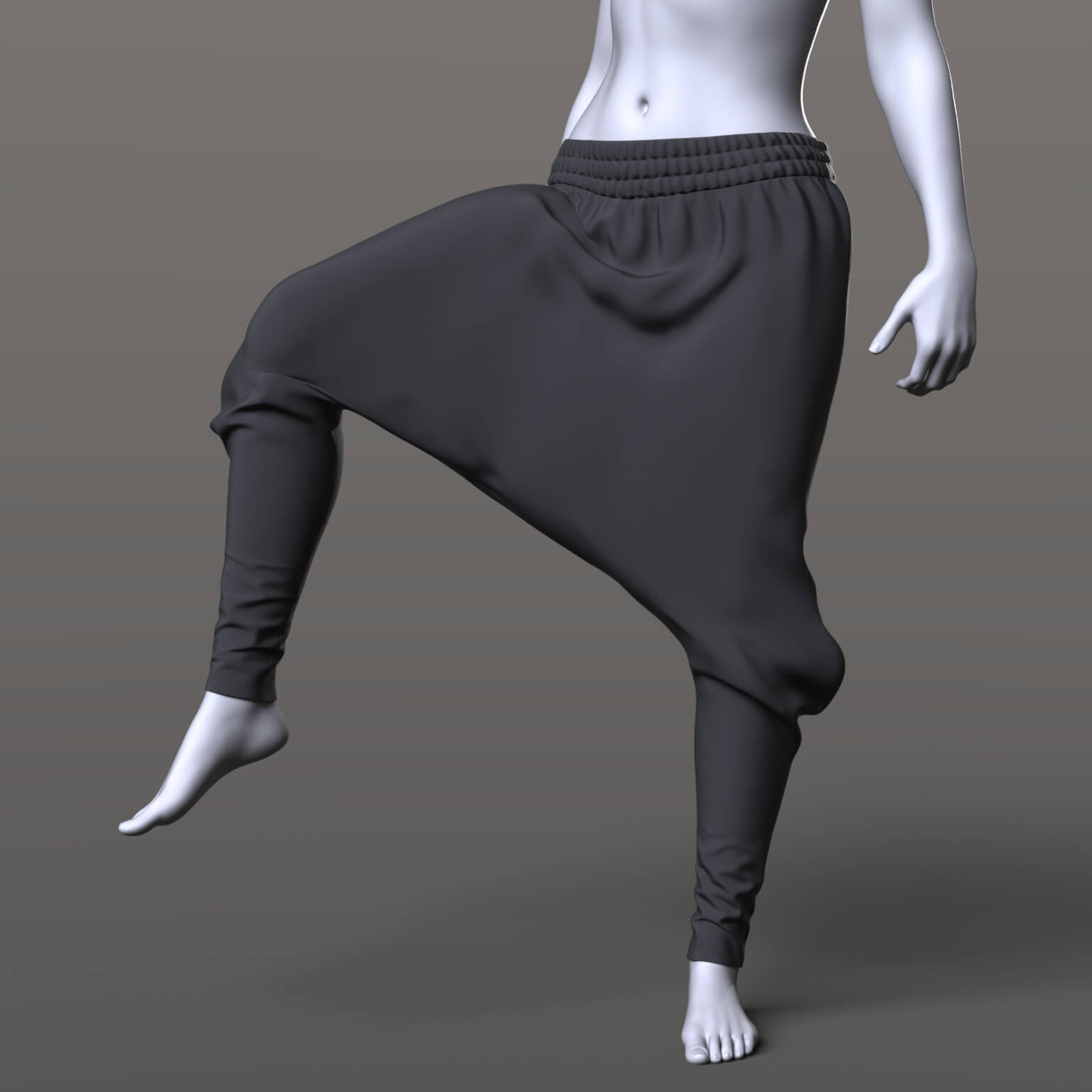 Bodysuit Mask Hood and Wide Pants G9 Daz Content