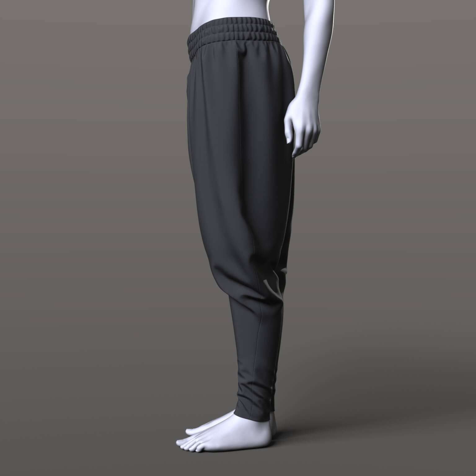 Bodysuit Mask Hood and Wide Pants G9 Daz Content