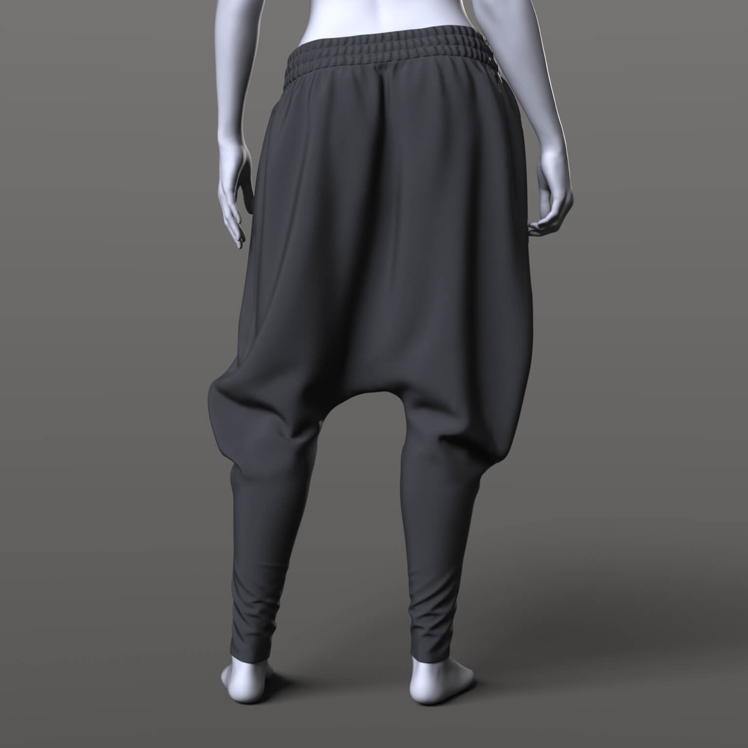 Bodysuit Mask Hood and Wide Pants G9 Daz Content