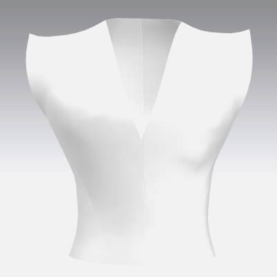 Blouse V Neckline Modern Look