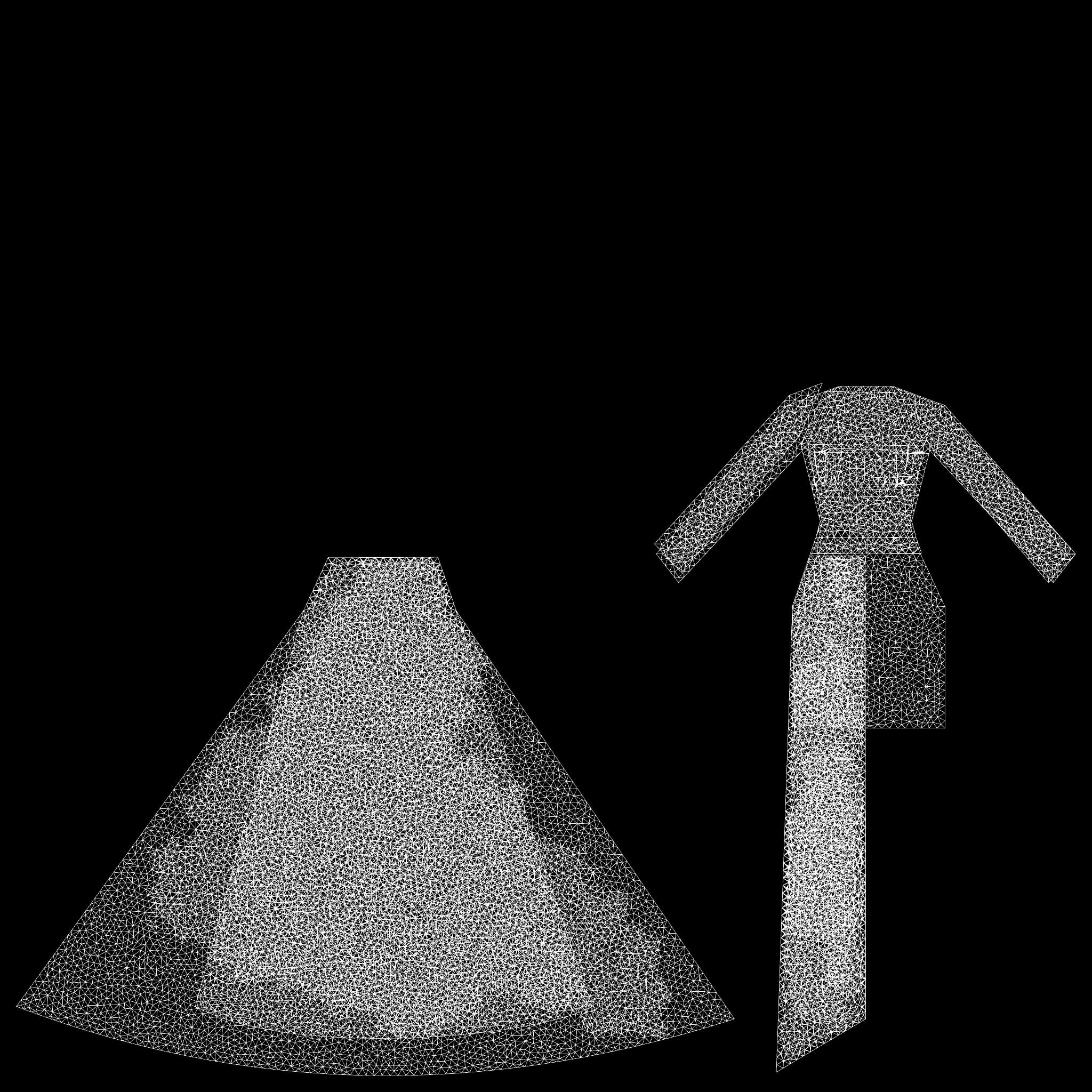 Burgundy Color Blouse Ferris Wheel and Skirt Asymmetric Dres 3D Model