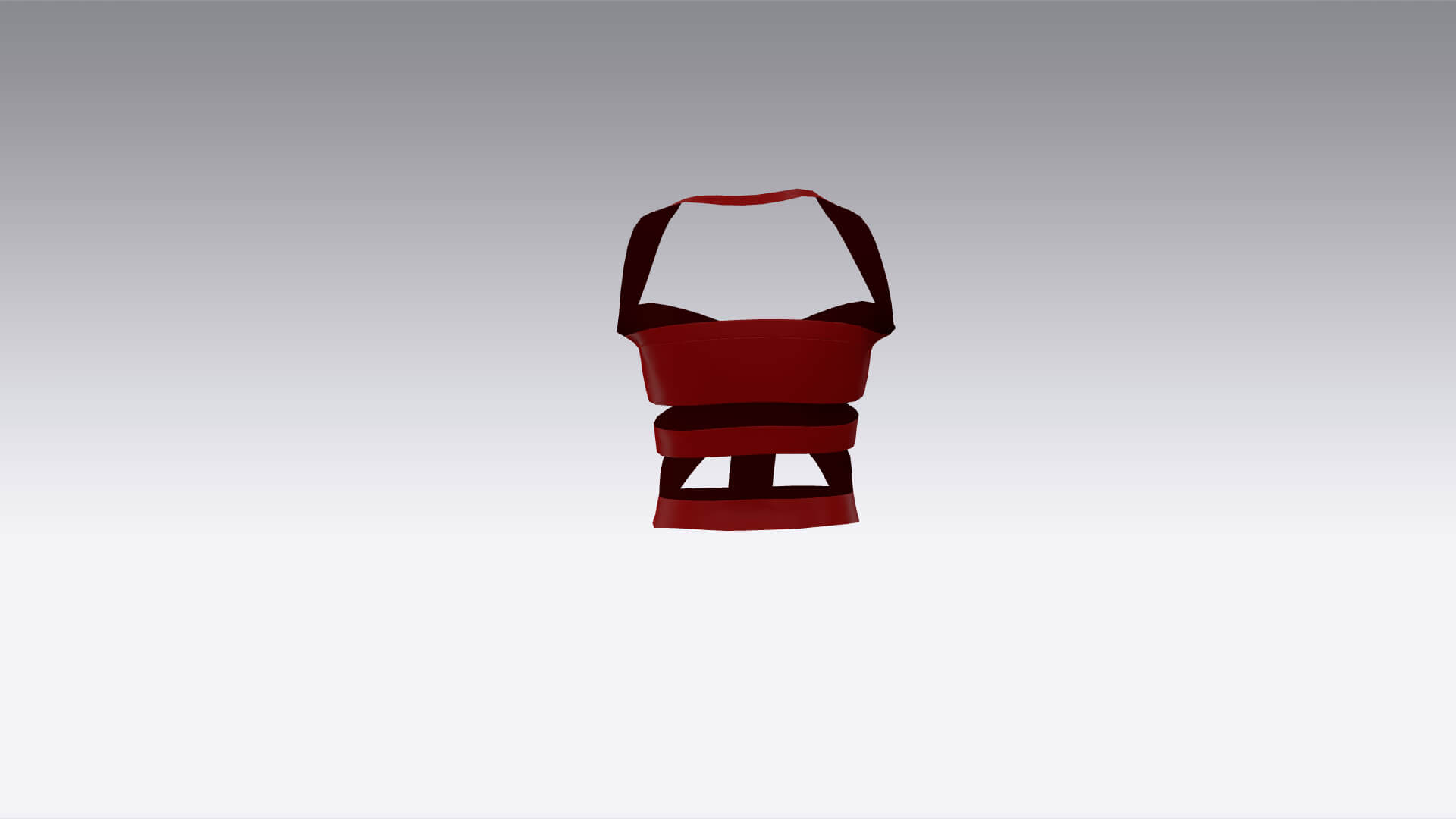 Burgundy Color Blouse Ferris Wheel Model Modern Look 3D Model