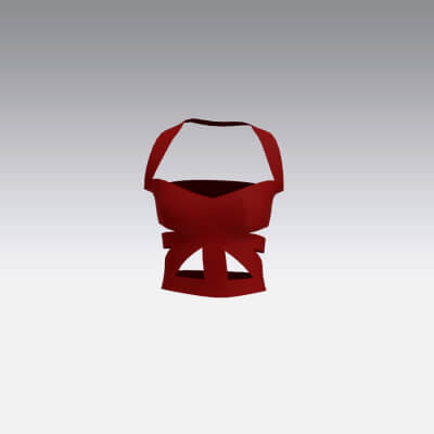 Burgundy Color Blouse Ferris Wheel Model Modern Look