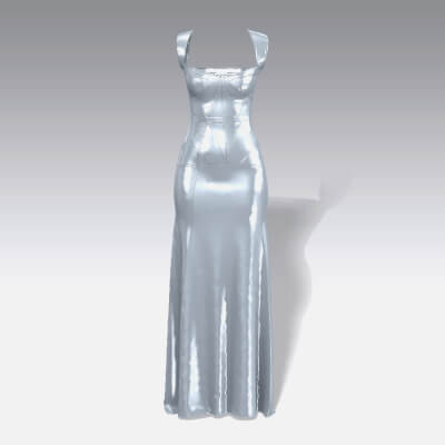 Heart Neckline Strap Detail Dress