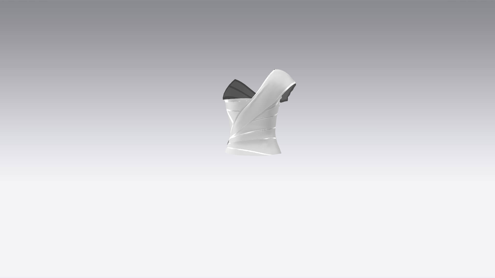 Jacket Collar Blouse Modern Look 3D Model
