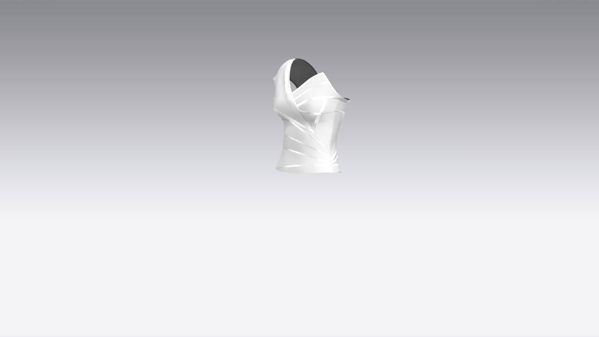 Jacket Collar Blouse Modern Look 3D Model