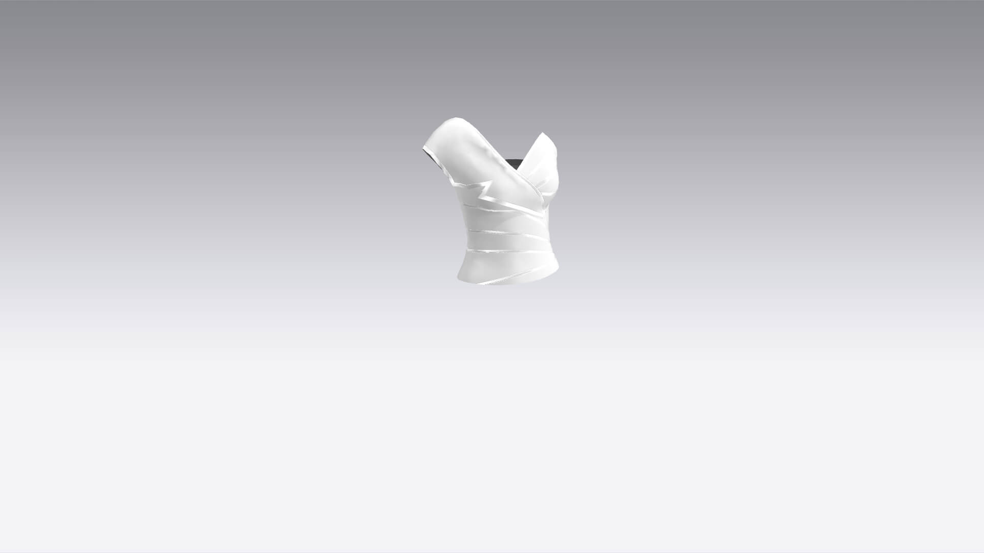 Jacket Collar Blouse Modern Look 3D Model