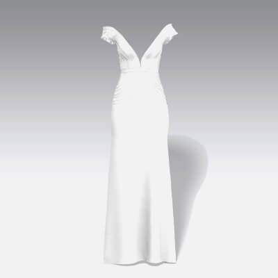 Layer Dress Low Sleeve Detail Long Dress