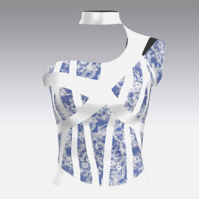 One-Shoulder Sleeveless Blouse Look