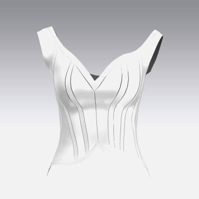 Wide Neckline Silt Satin Fabric and Modern Look