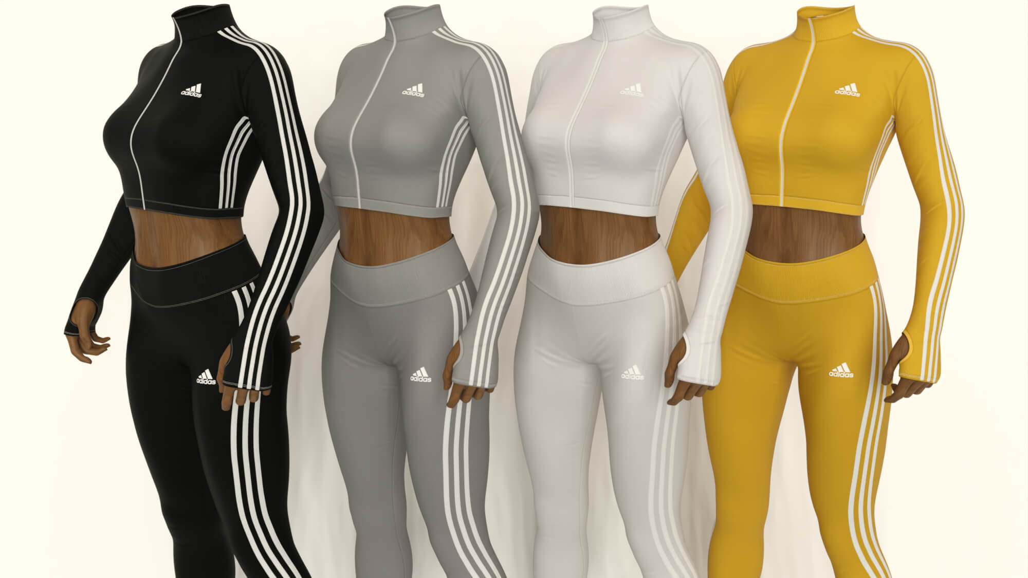 EliteDZ_Adidas Style for Cropped Tracksuit Daz Content