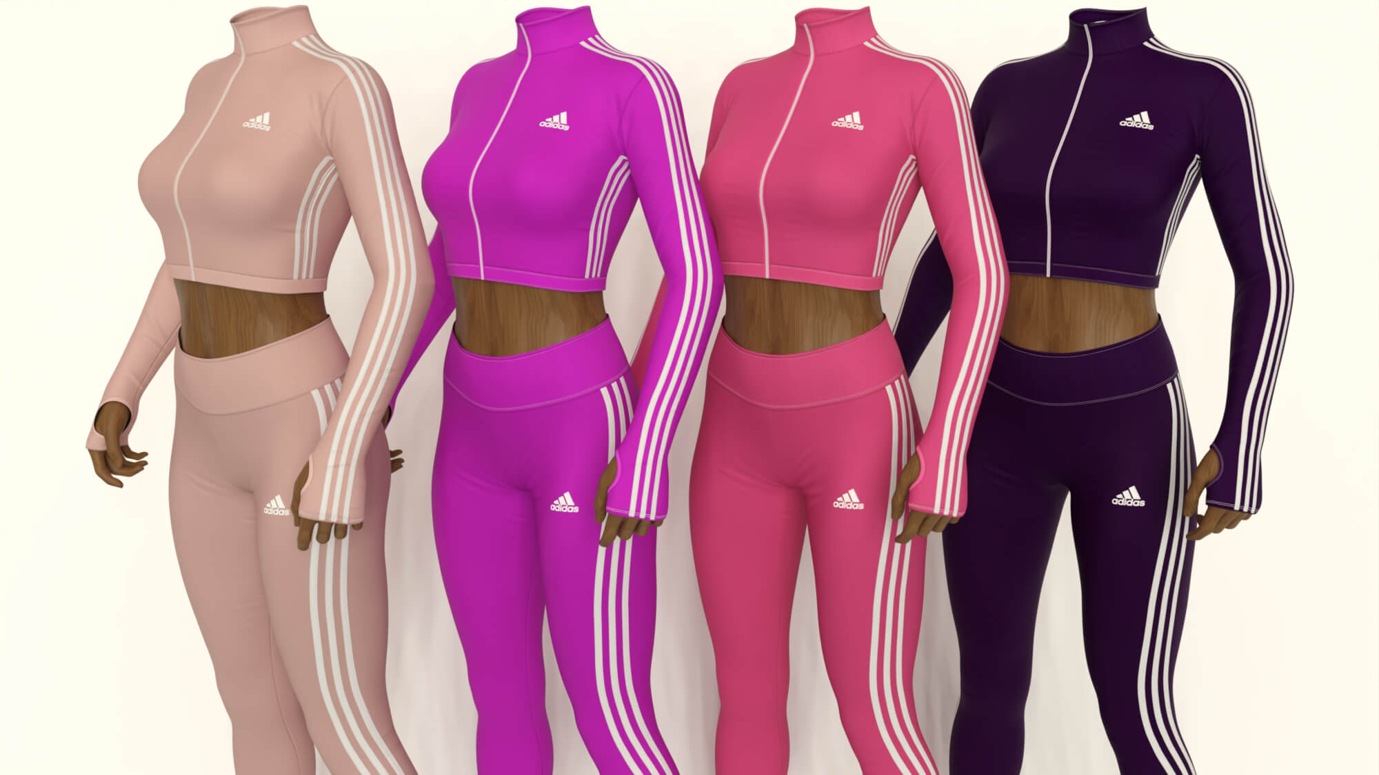EliteDZ_Adidas Style for Cropped Tracksuit Daz Content