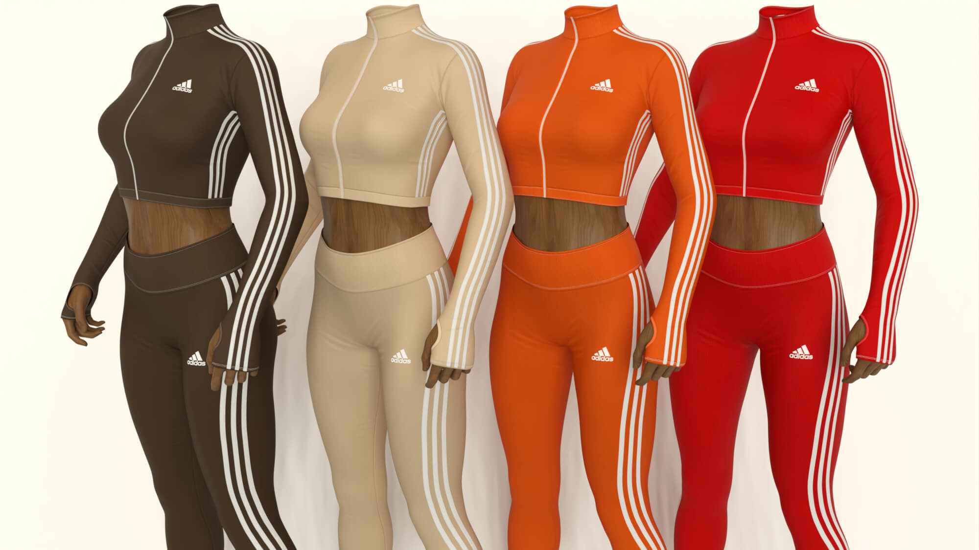 EliteDZ_Adidas Style for Cropped Tracksuit Daz Content