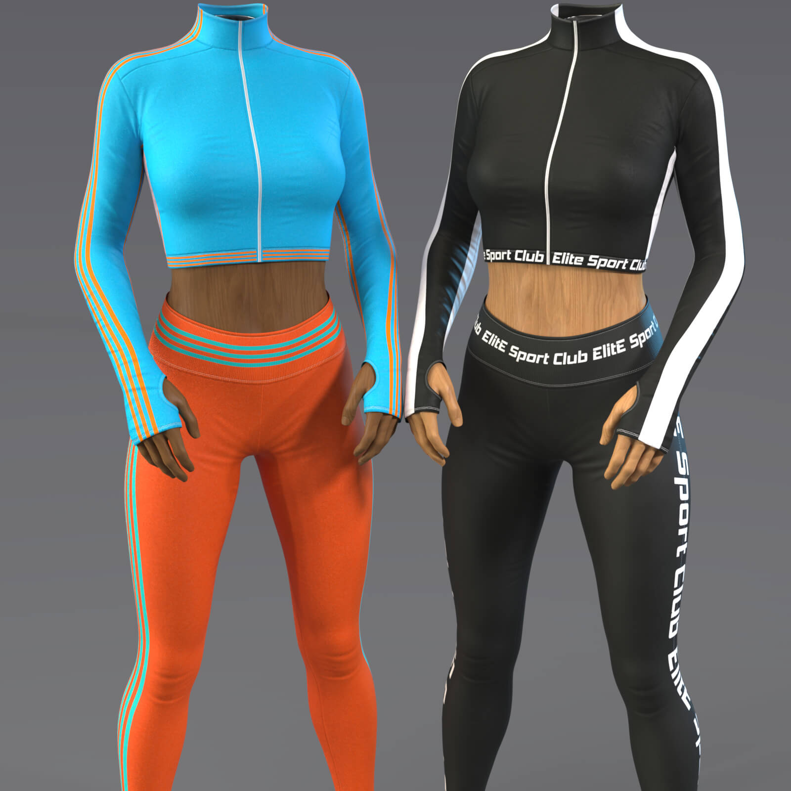 EliteDZ_Cropped Tracksuit G8F Daz Content