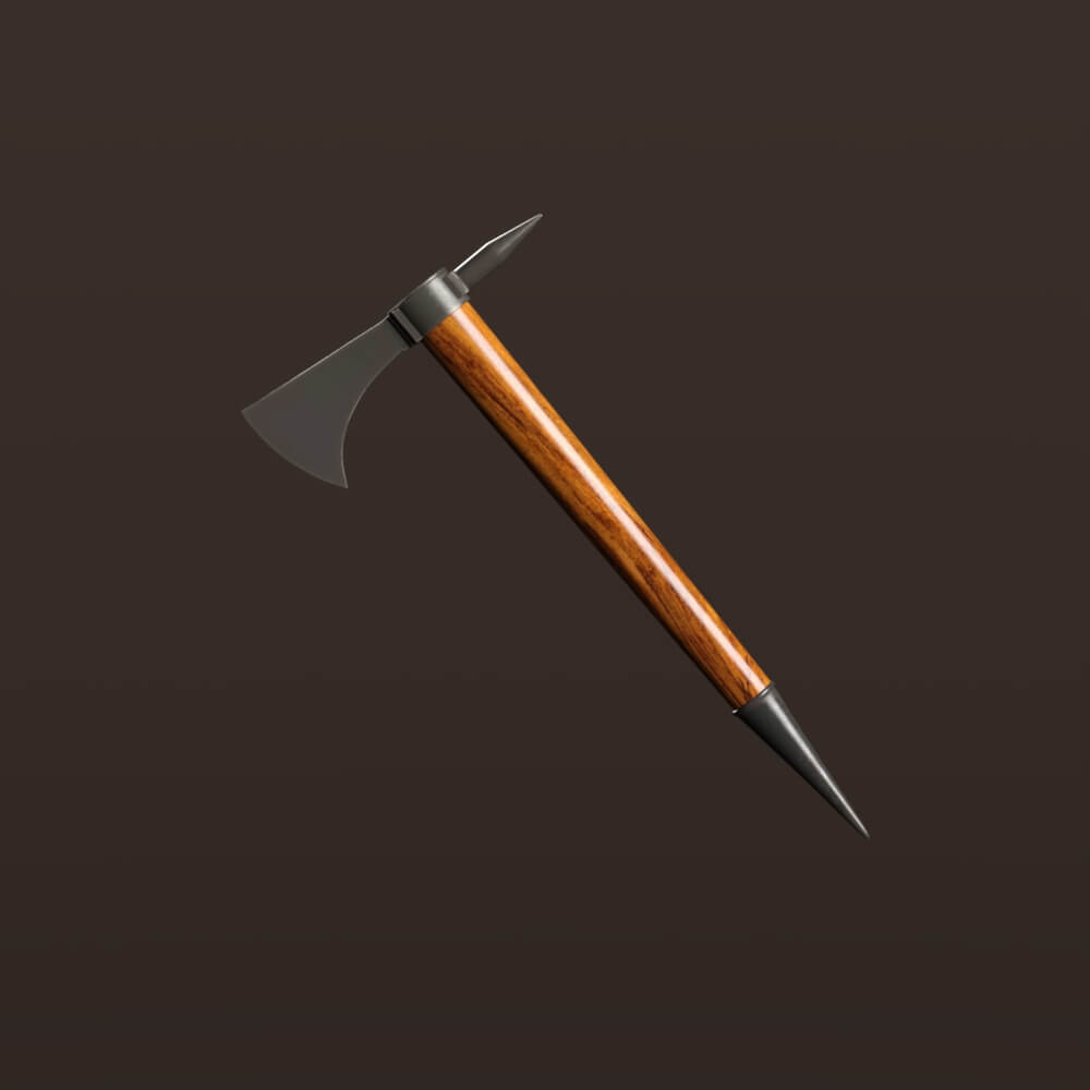 French and Indian War Tomahawk Free for Daz Studio 3D Render, Digital Artwork by Eltuco