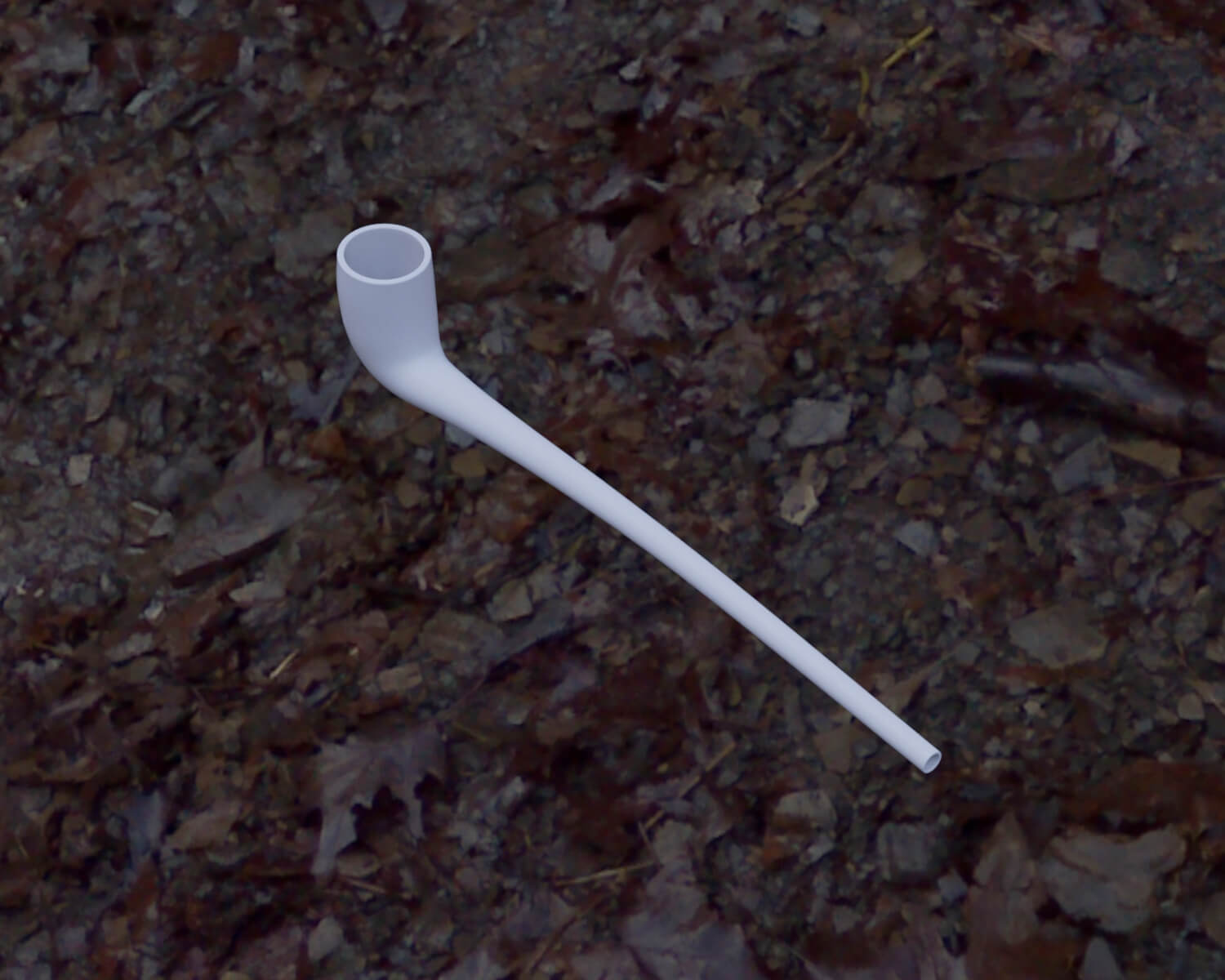 Historical English Clay Smoking Pipe for DAZ Studio 3D Render, Digital Artwork by Eltuco