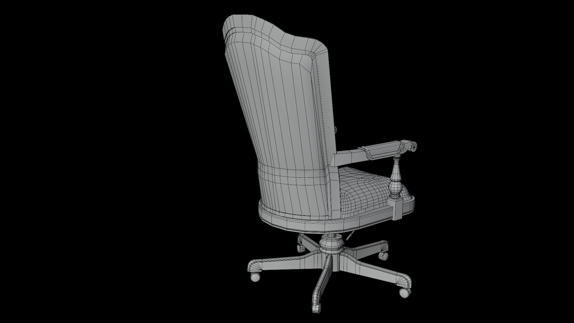 Chesterfield Executive Chair 3D Model