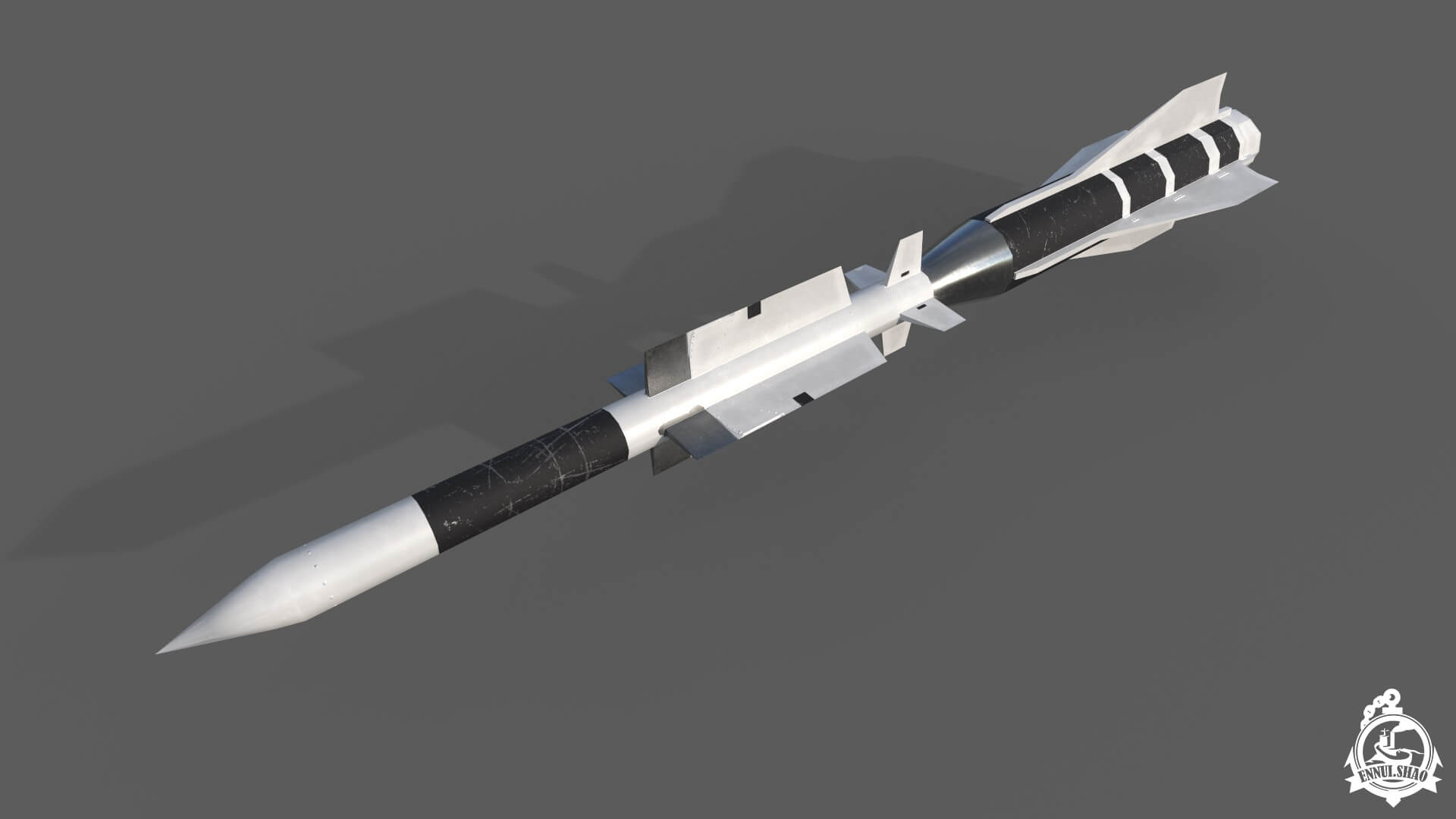 Aster 30 Missile Low-Poly 3D Model 3D Model
