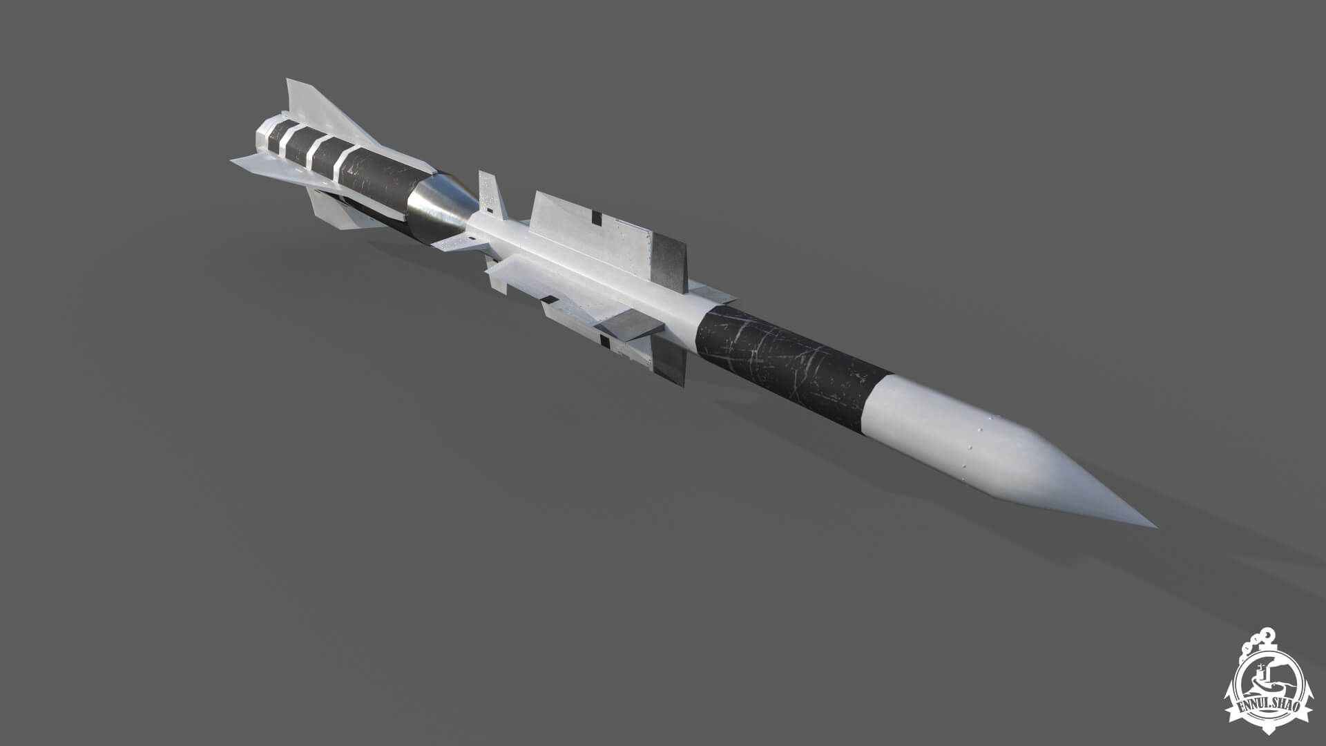 Aster 30 Missile Low-Poly 3D Model 3D Model