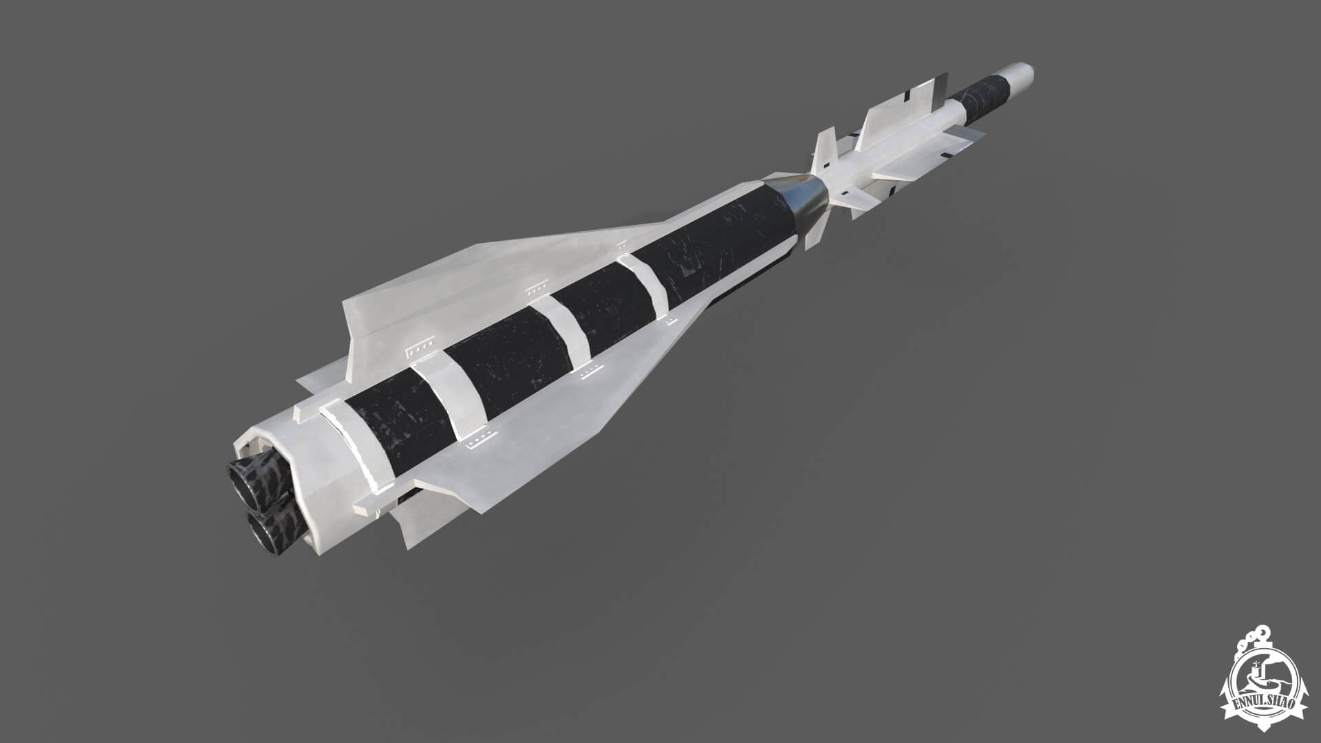 Aster 30 Missile Low-Poly 3D Model 3D Model