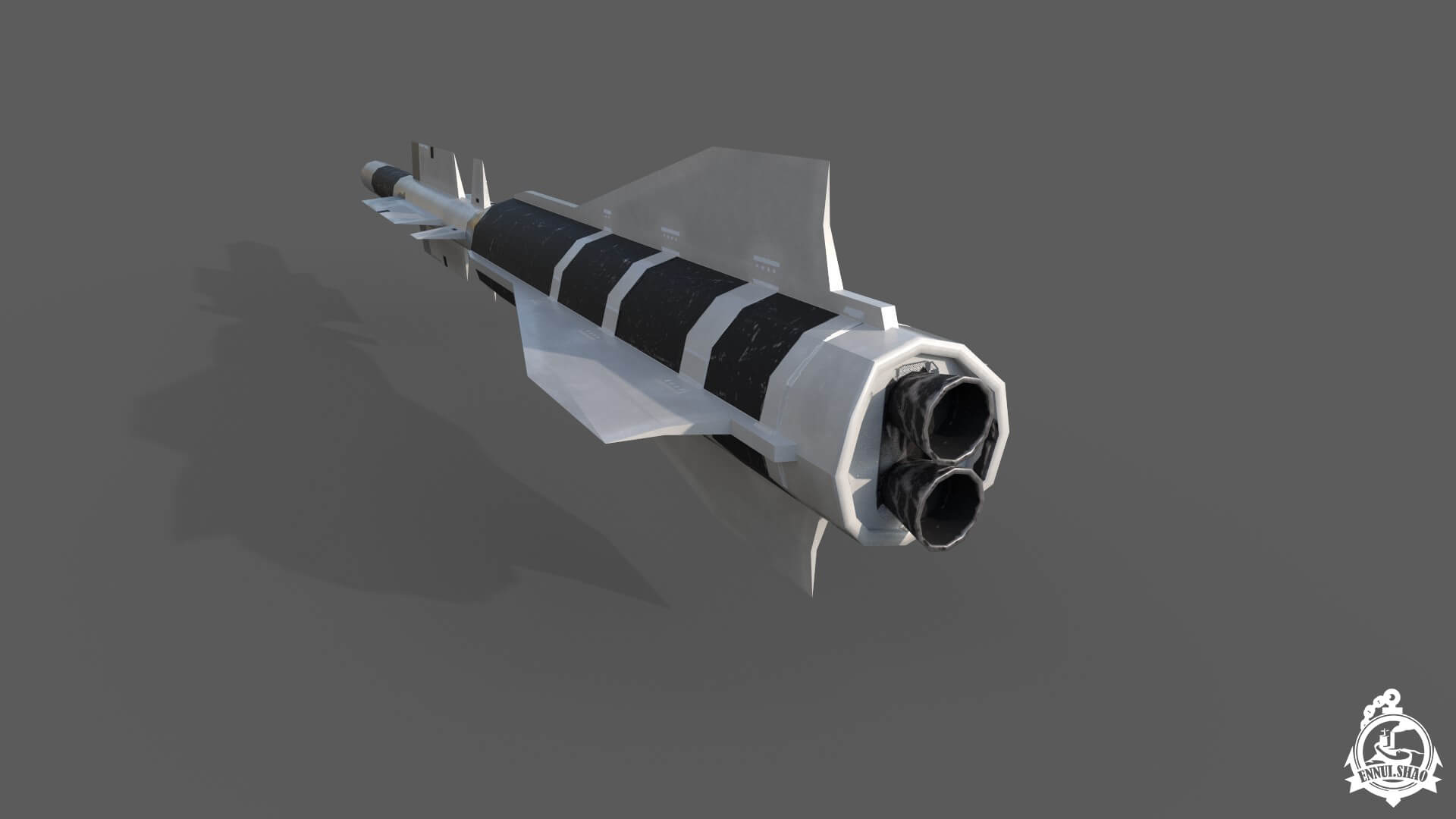 Aster 30 Missile Low-Poly 3D Model 3D Model