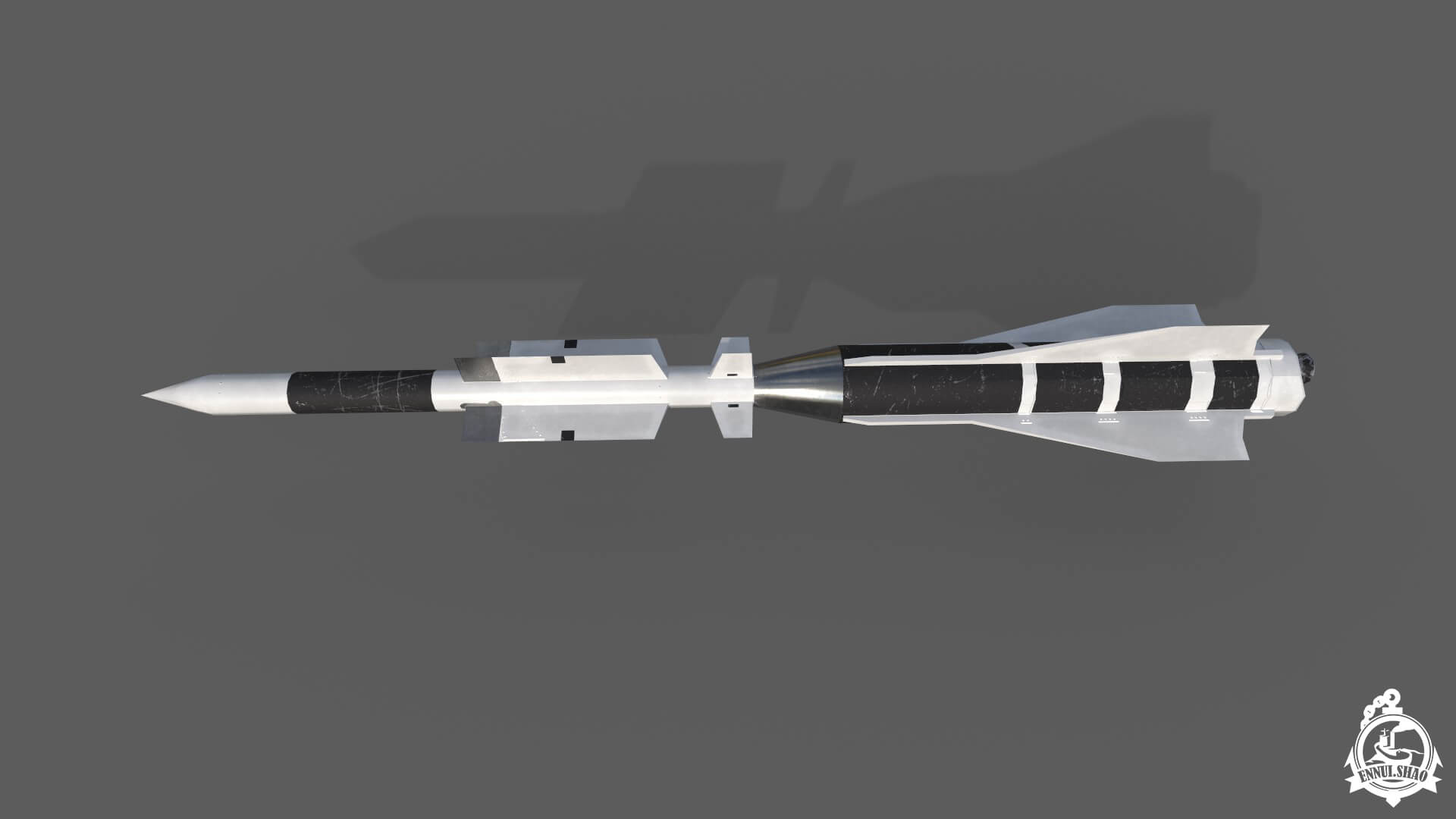 Aster 30 Missile Low-Poly 3D Model 3D Model