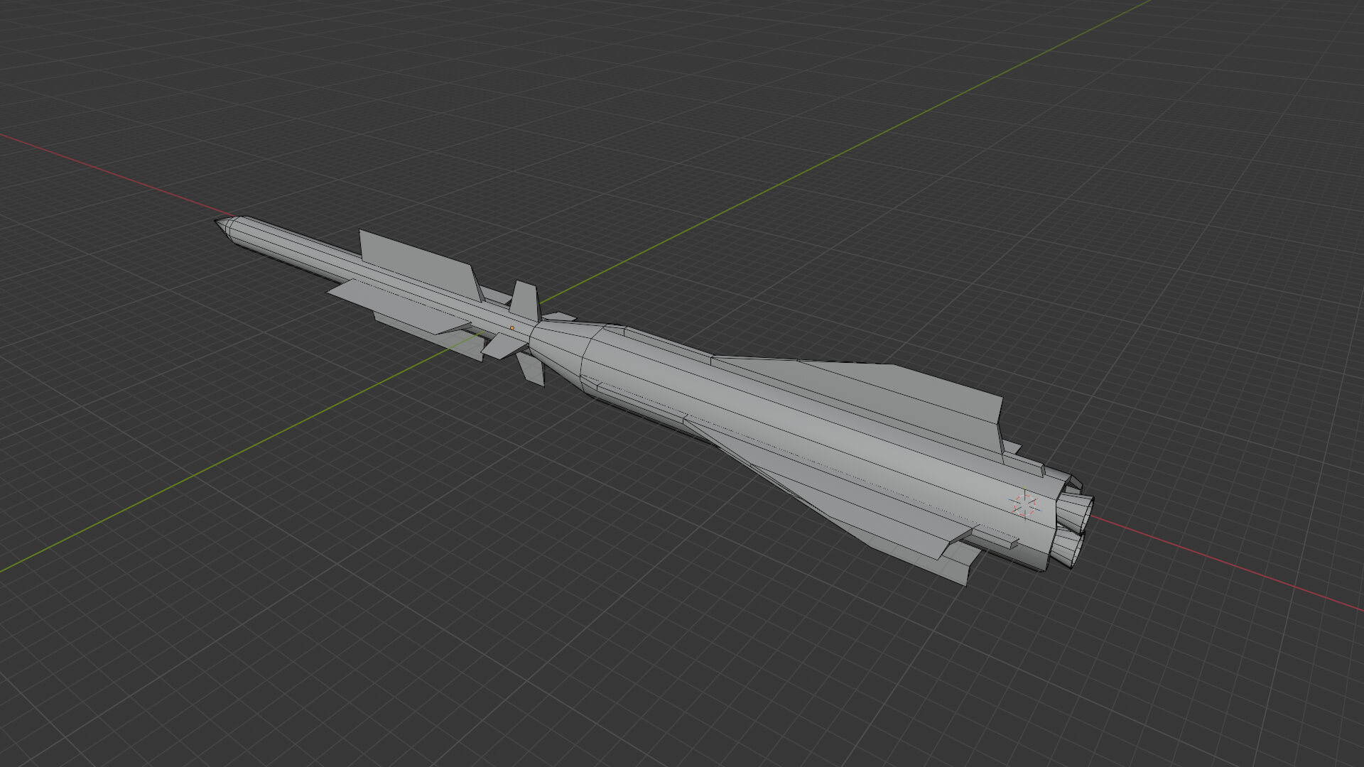 Aster 30 Missile Low-Poly 3D Model 3D Model