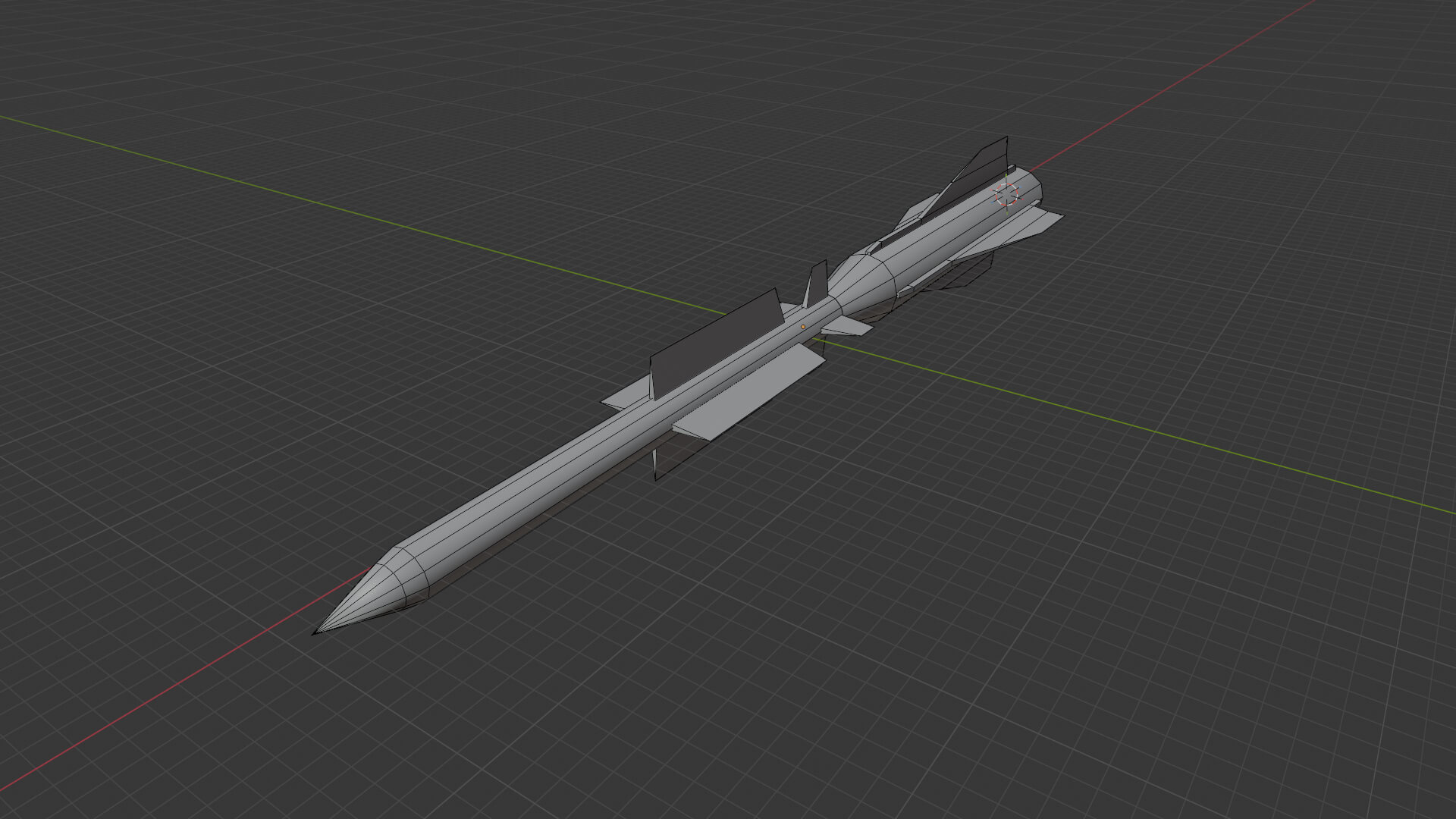 Aster 30 Missile Low-Poly 3D Model 3D Model