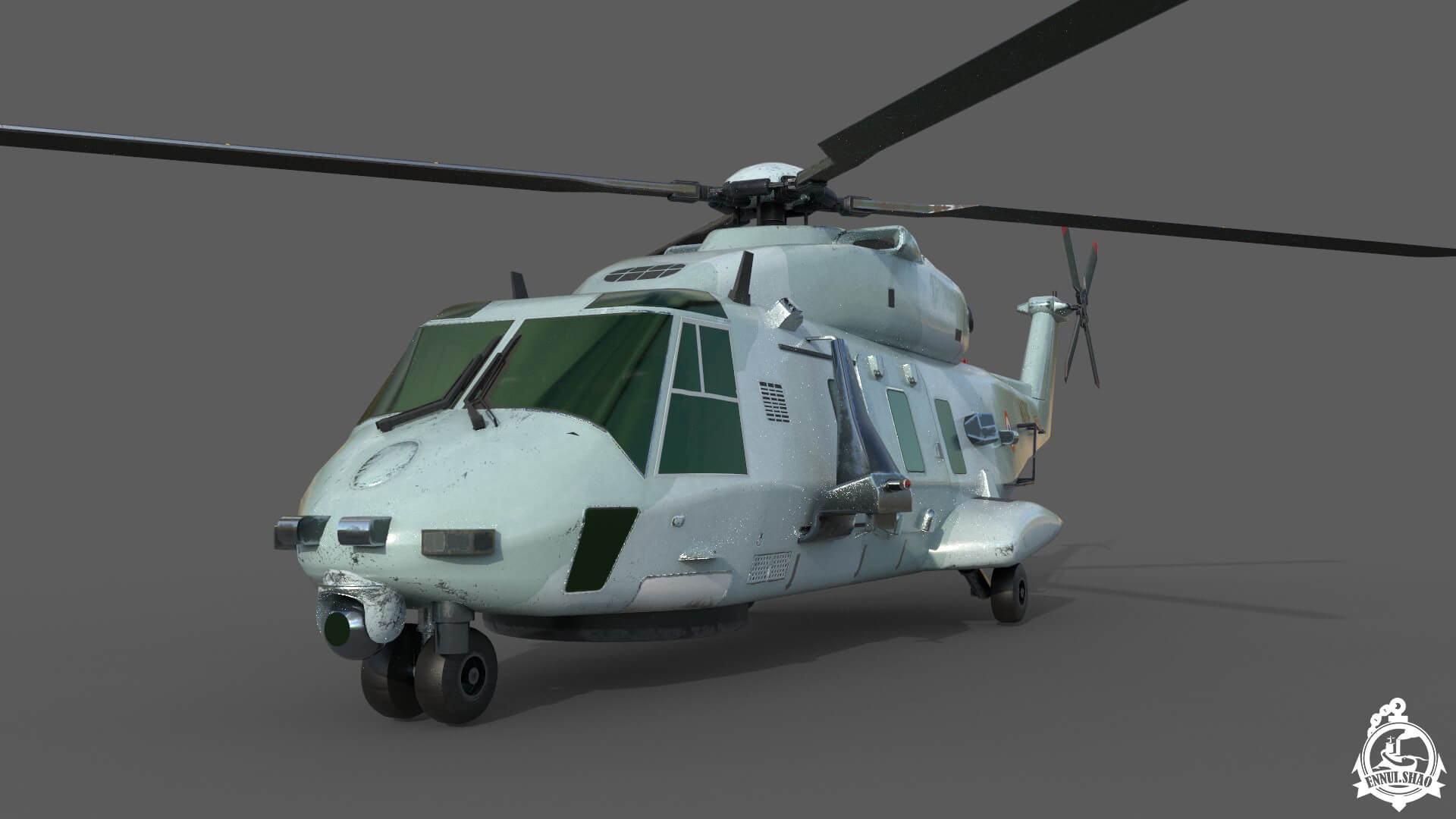 NH90 ASW Lowpoly Game Ready 3D Model