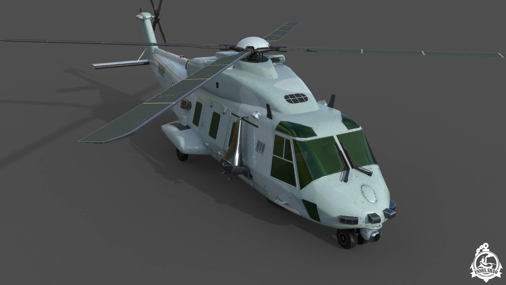 NH90 ASW Lowpoly Game Ready 3D Model
