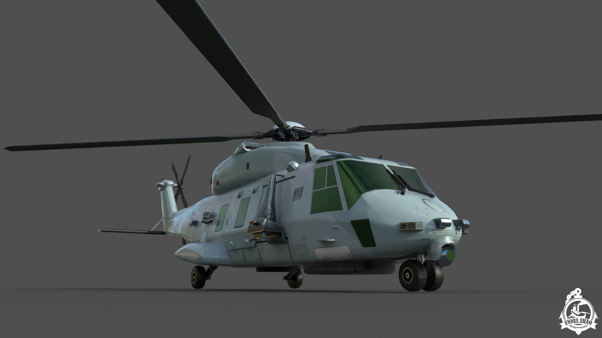 NH90 ASW Lowpoly Game Ready 3D Model