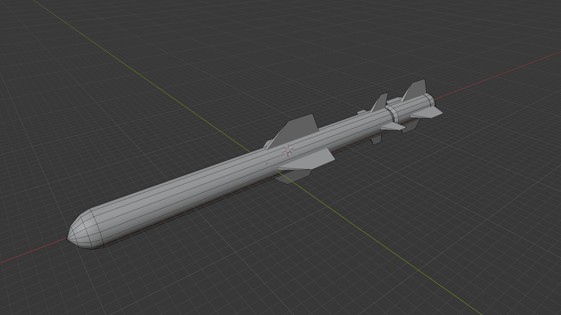 RGM-84 Harpoon Low-Poly Game Ready Model 3D Model