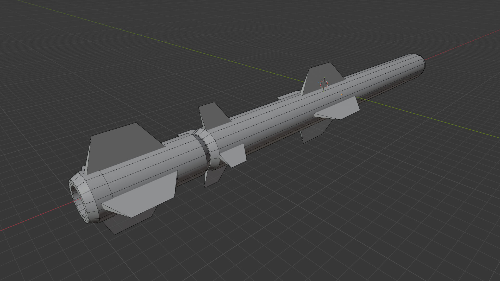 RGM-84 Harpoon Low-Poly Game Ready Model 3D Model