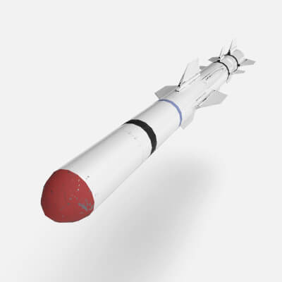 RGM-84 Harpoon Low-Poly Game Ready Model