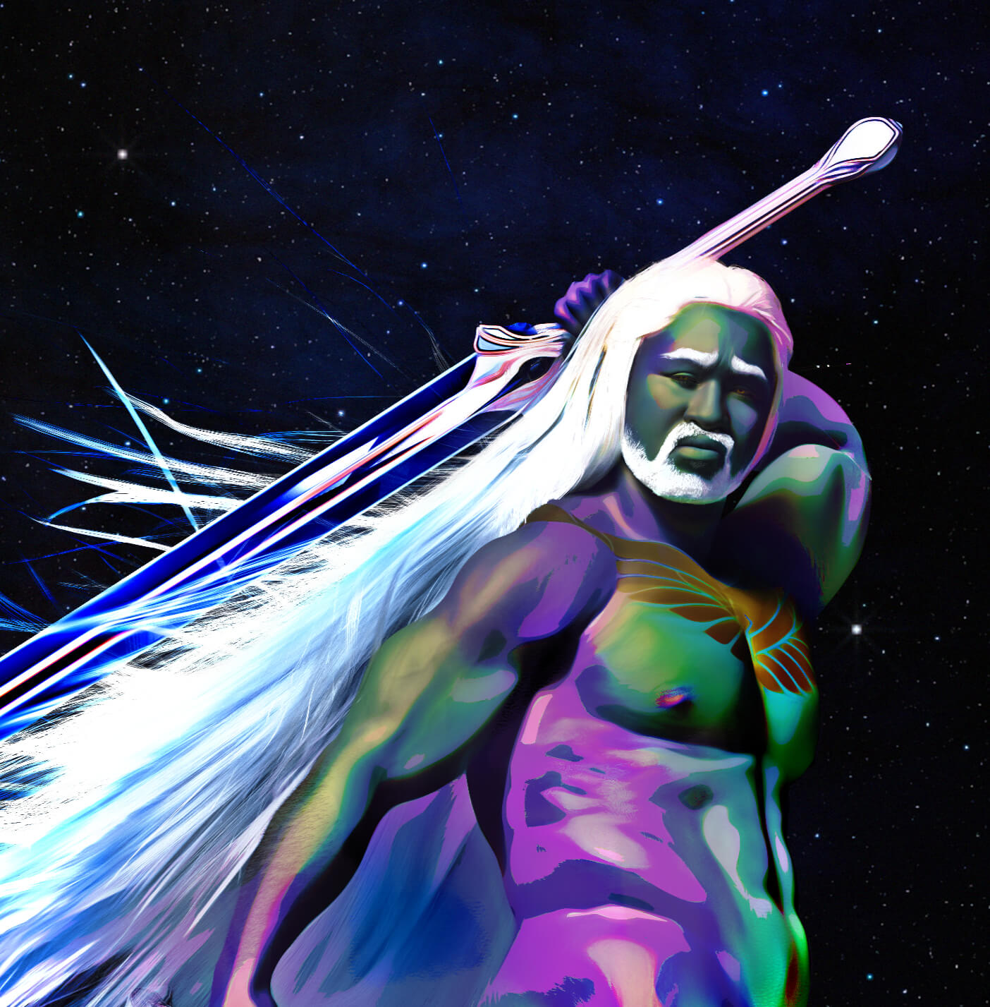 Fan Service 3D Render, Digital Artwork by Eshiel