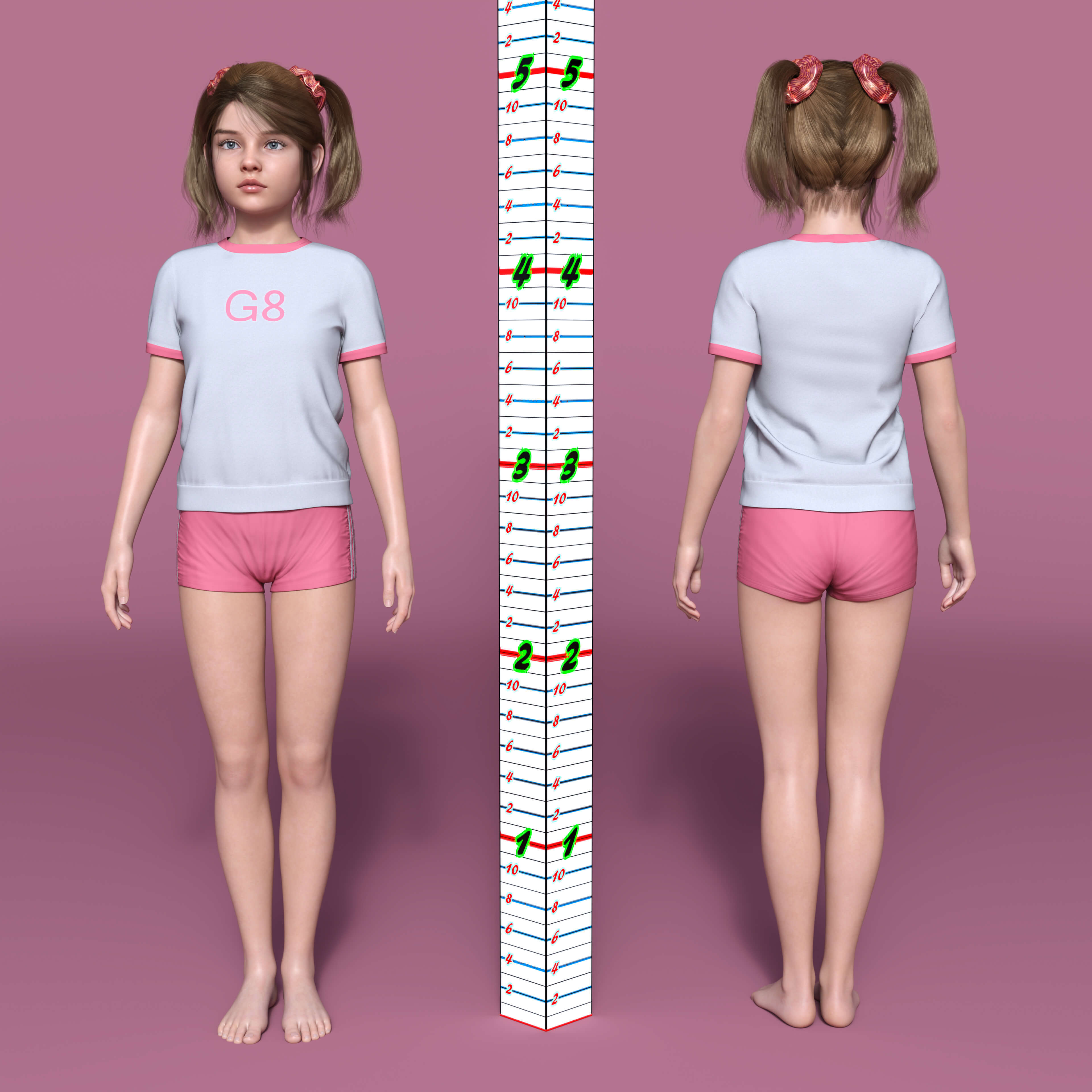 Hair Models 3D Render, Digital Artwork by espindav